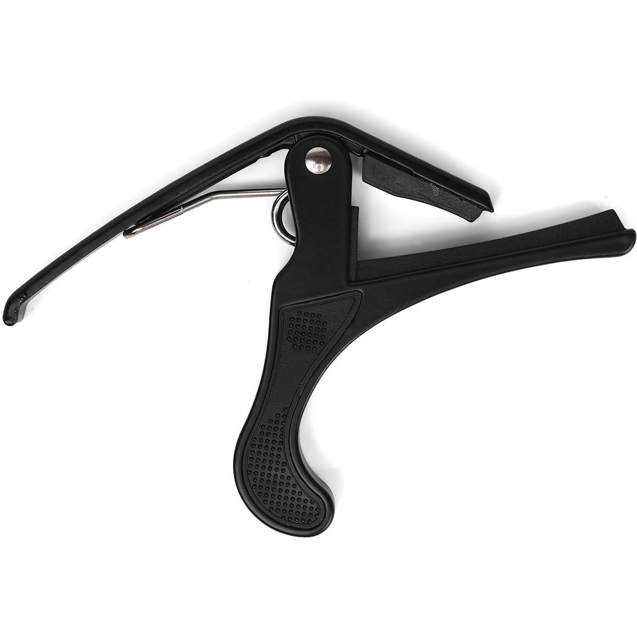 Akkord Akd Capo-01 One Handed Trigger Guitar Metal Capo Quick Change For Ukulele, Electric And Acoustic Guitars, Black