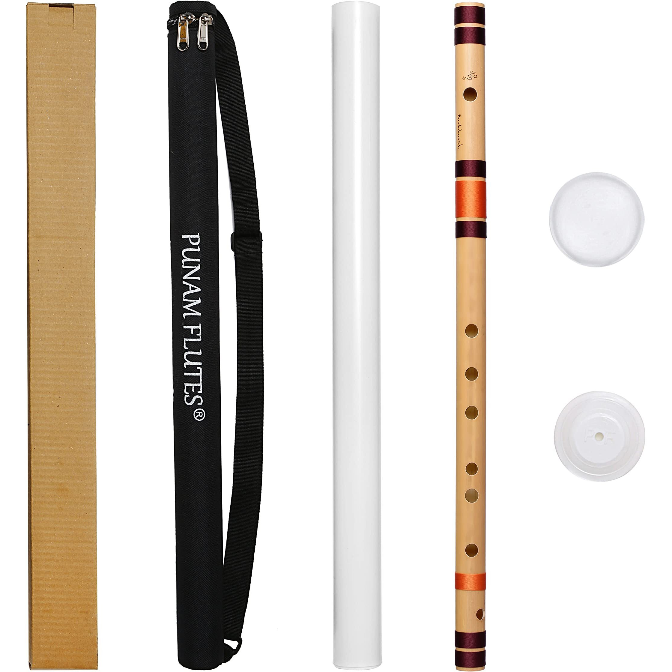 Punam Flutes A Natural Base Left Hand Size 22.8 Inches