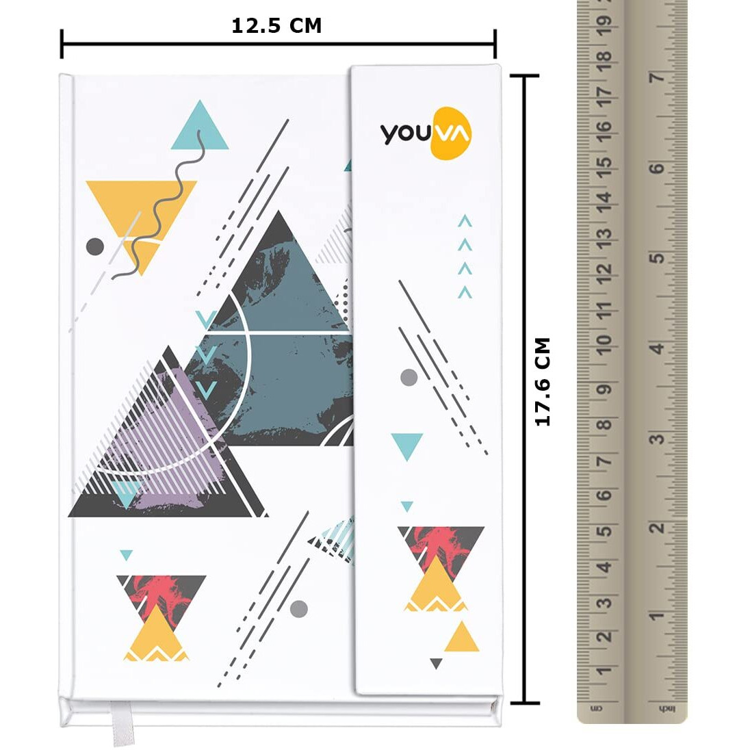 Navneet Youva YOUVA Case Bound Office Note Book Journal With Magnetic Cover,Easy To Carry|Note Down Your Important Information|A5 Size-14.8 CmX21 Cm|Single Line|192 Pages (Color And Design May Vary)