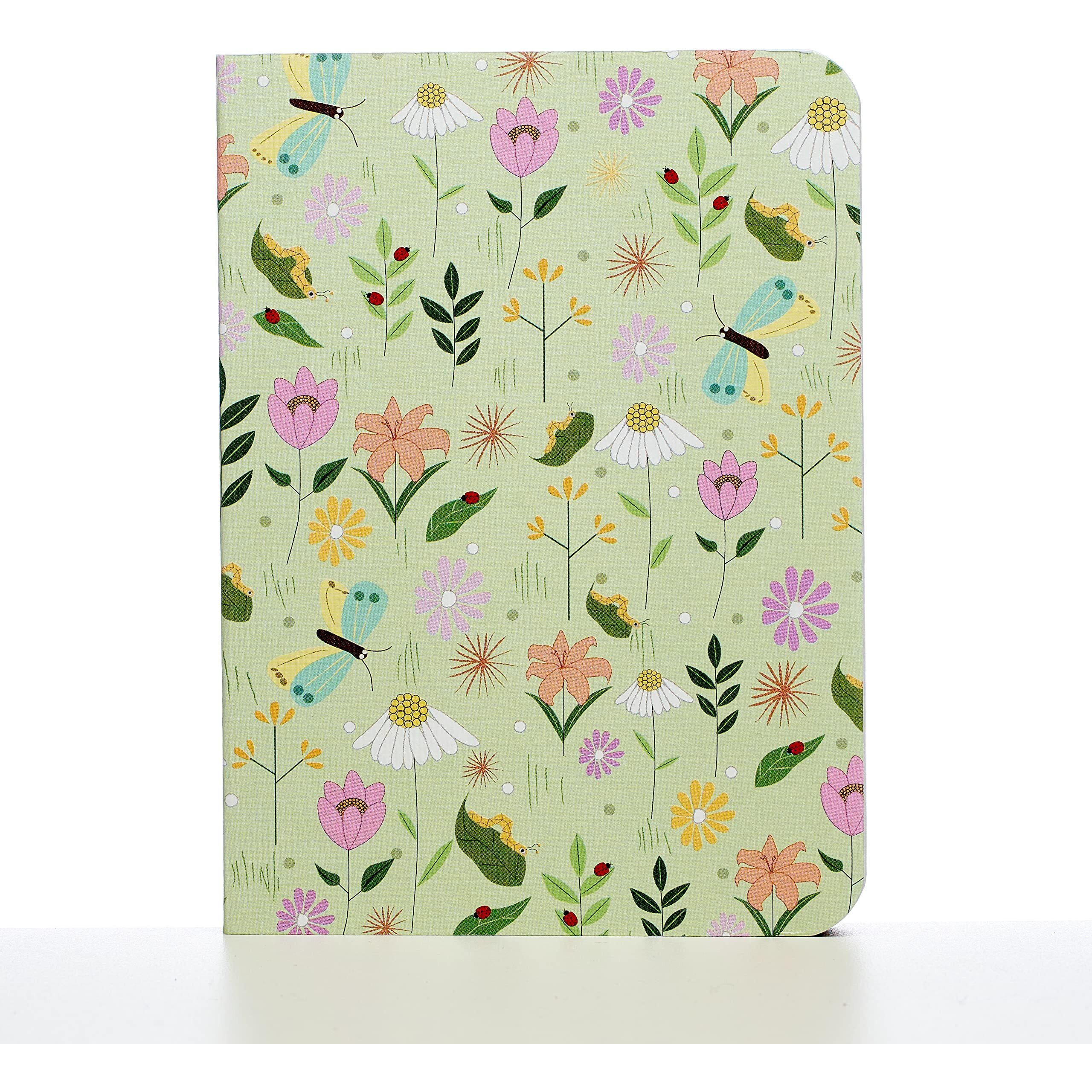 FACTOR NOTES Paper Sketchbook A6 Pocket Sized, Textured Fine Grain Medium Surface 120 GSM (Budding Life), Oil Paint