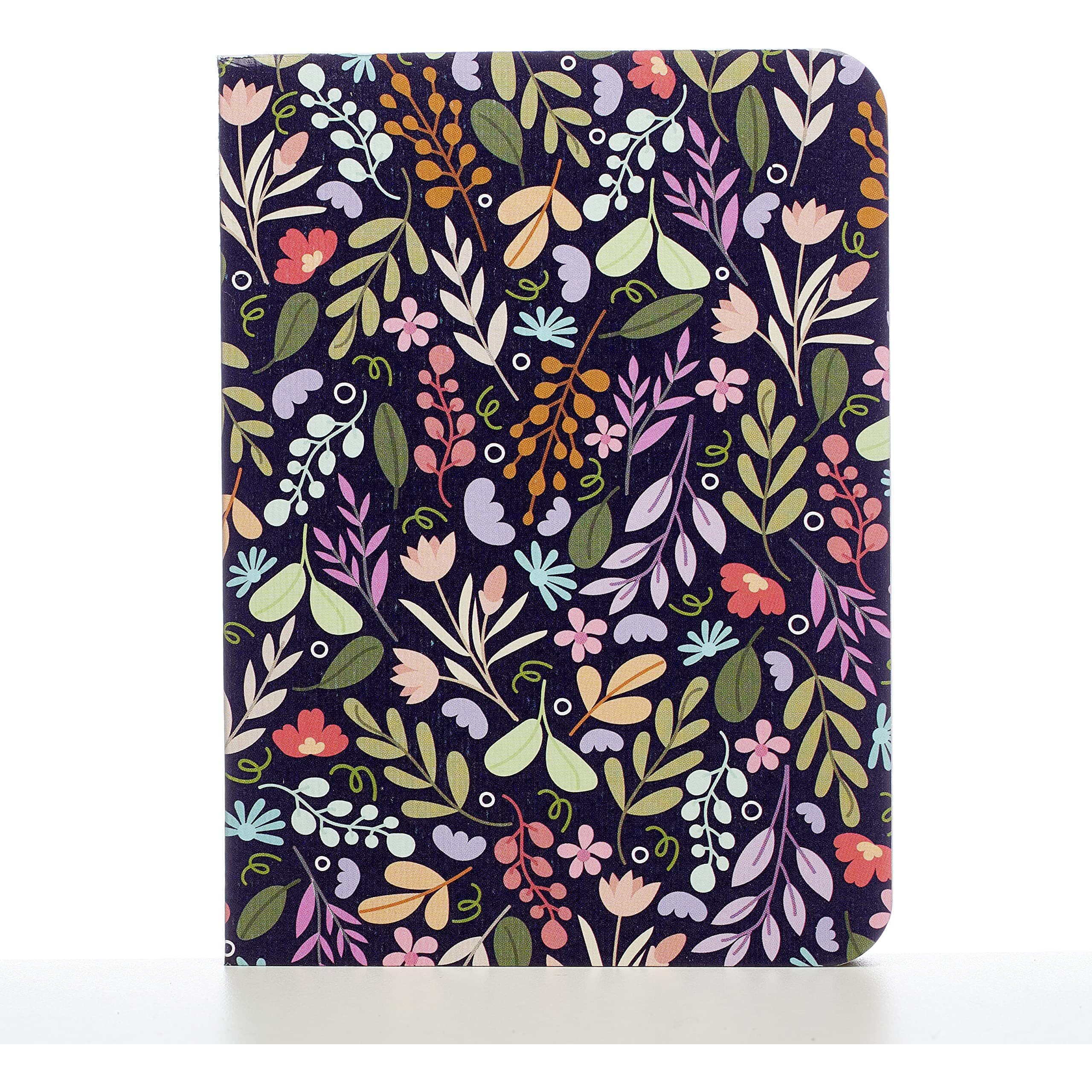 Factor Notes Sketchbook A6 Pocket Sized, Textured Fine Grain Medium Surface 120 GSM (Night Bloom)