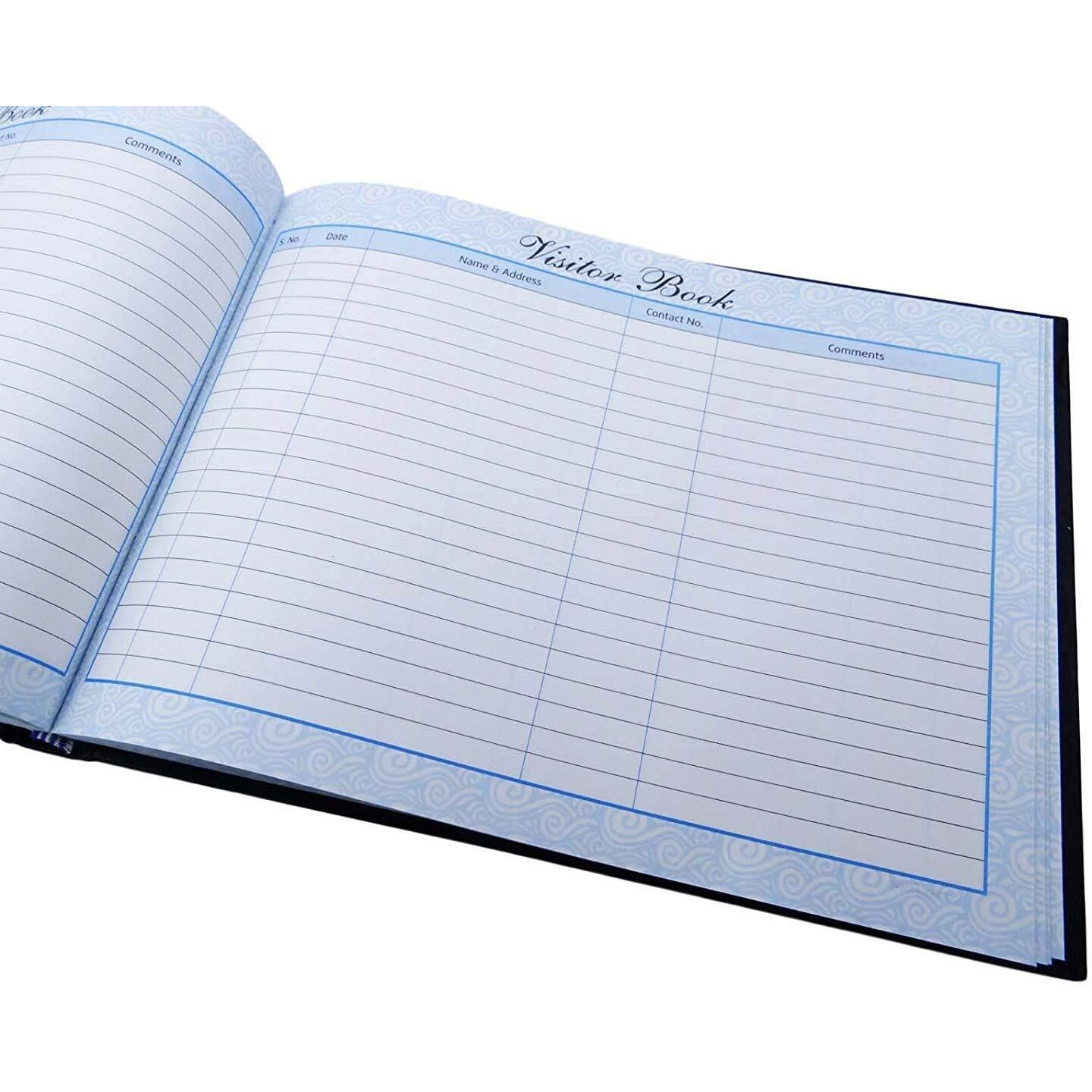 Visitors Guest Notebook/Visitor Log Book/Visitor Registration Book/Business/Hotels/Guest Houses/Reception Faux Leather Cover Business Supplies