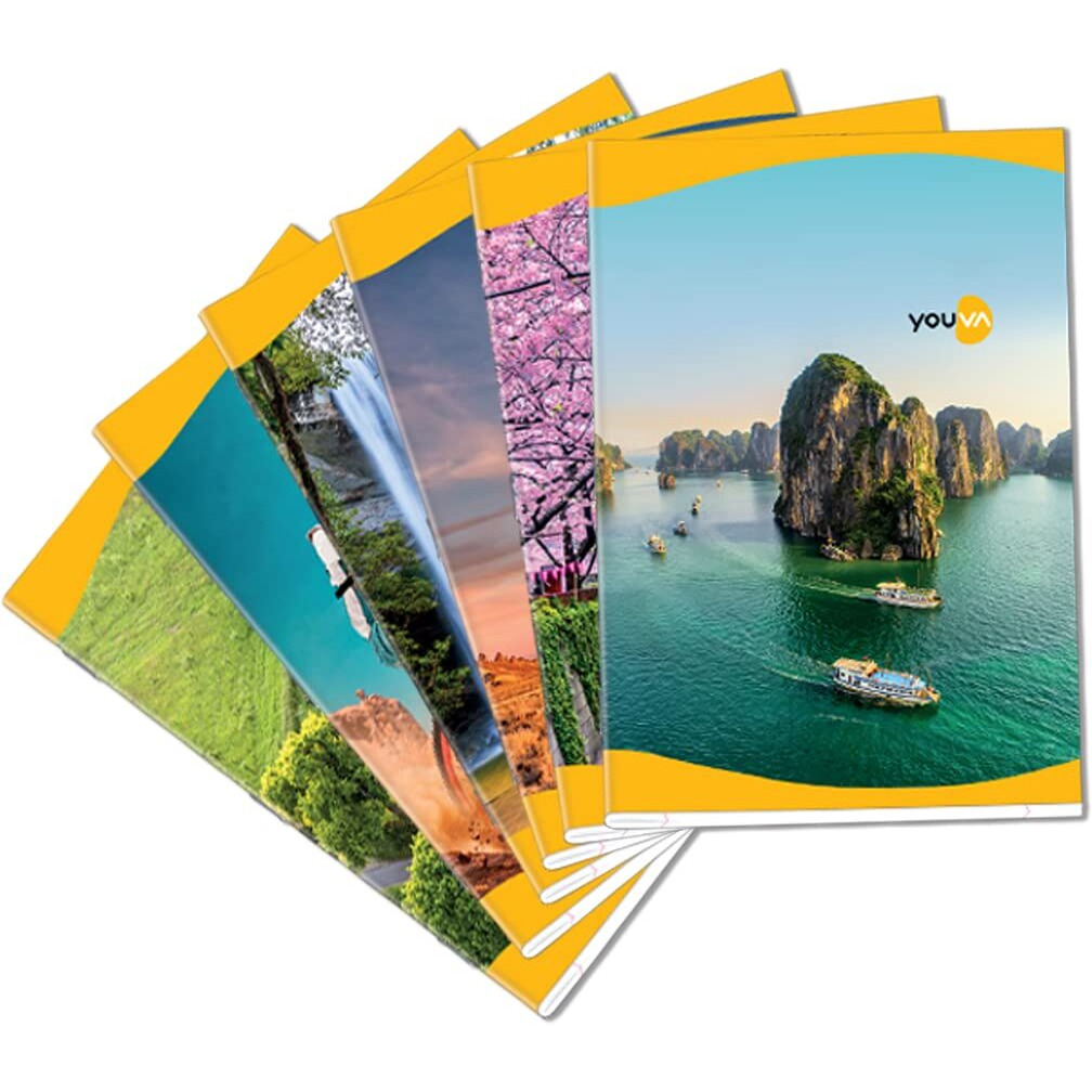 YOUVA Navneet Youva | Long Book | Soft Bound/Soft Cover Notebook For Students | A4 Size - 21 Cm X 29.7 Cm | Unruled | 172 Pages | Pack Of 6