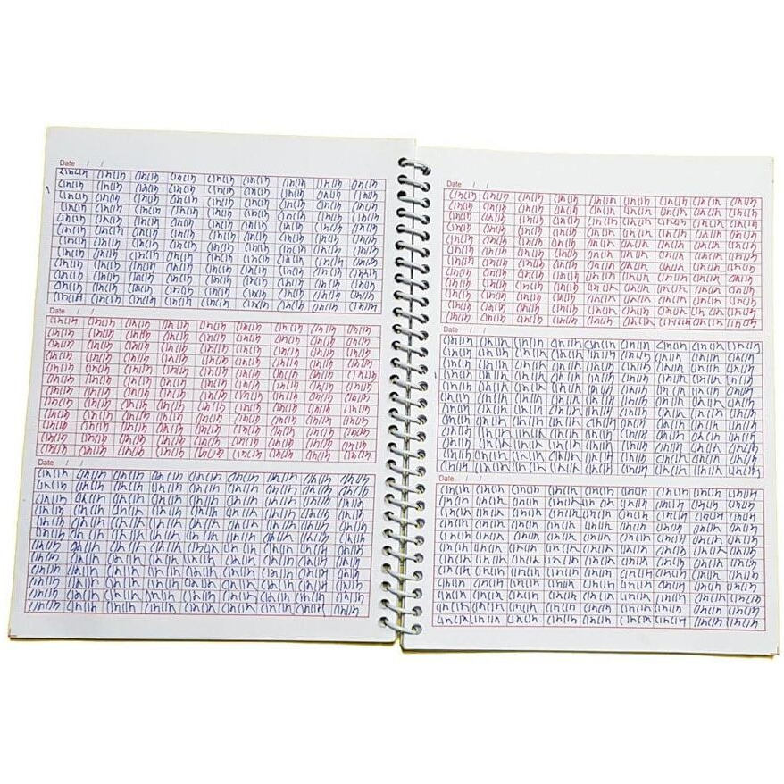 Amblitz 1,00,000 Ram Naam Lekhan Pustika | Broad Boxes | Well Organised | 185 X 240 MM | 310 Pages | Spiral Bound | 70 GSM Thick Paper |