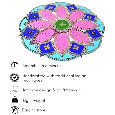 One Minute Rangoli - Purple 18""