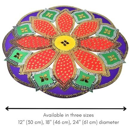 One Minute Rangoli - Red 24""