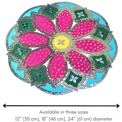 One Minute Rangoli - Pink 24""