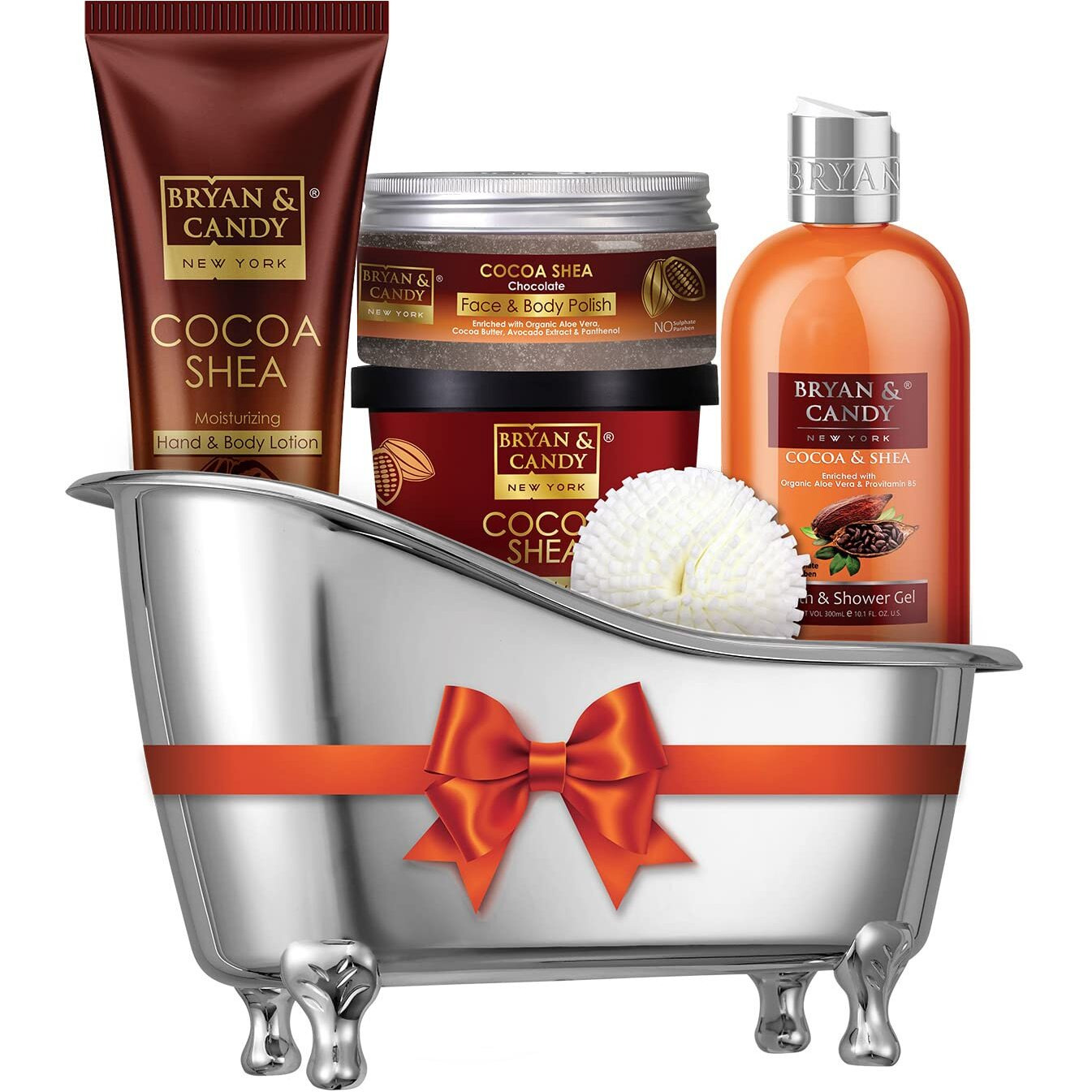 Bryan & Candy Cocoa Shea Bath Tub Collection,Diwali Gift Set For Women And Men, Complete Home Spa Experience.|Ph5.5 Skin Friendly