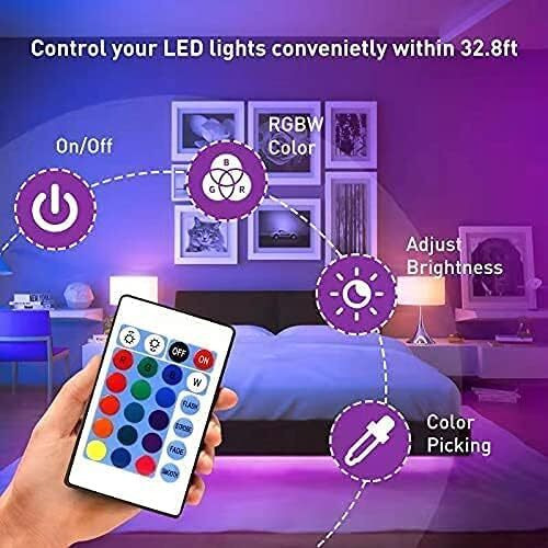 Gesto 10 Meter Led Strip Lights - 300 Led Rgb Strip Light With Adaptor | Operated With 16 Modes Remote Controller | Multicolor Led Lights For Home Decoration, Bedroom,Diwali Decoration & False Ceiling