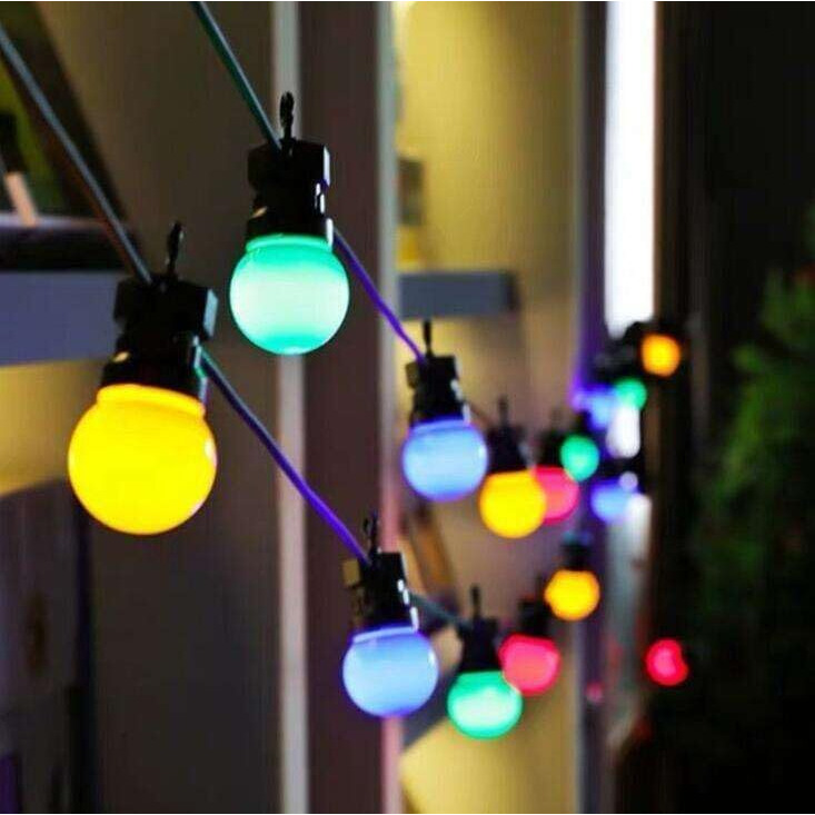 Fulmine G50 Globe String Lights For Diwali |Multicolor 20 Bulbs For Home Decor,Birthday, Wall Decoration Indoor/Outdoor Diwali Lighting