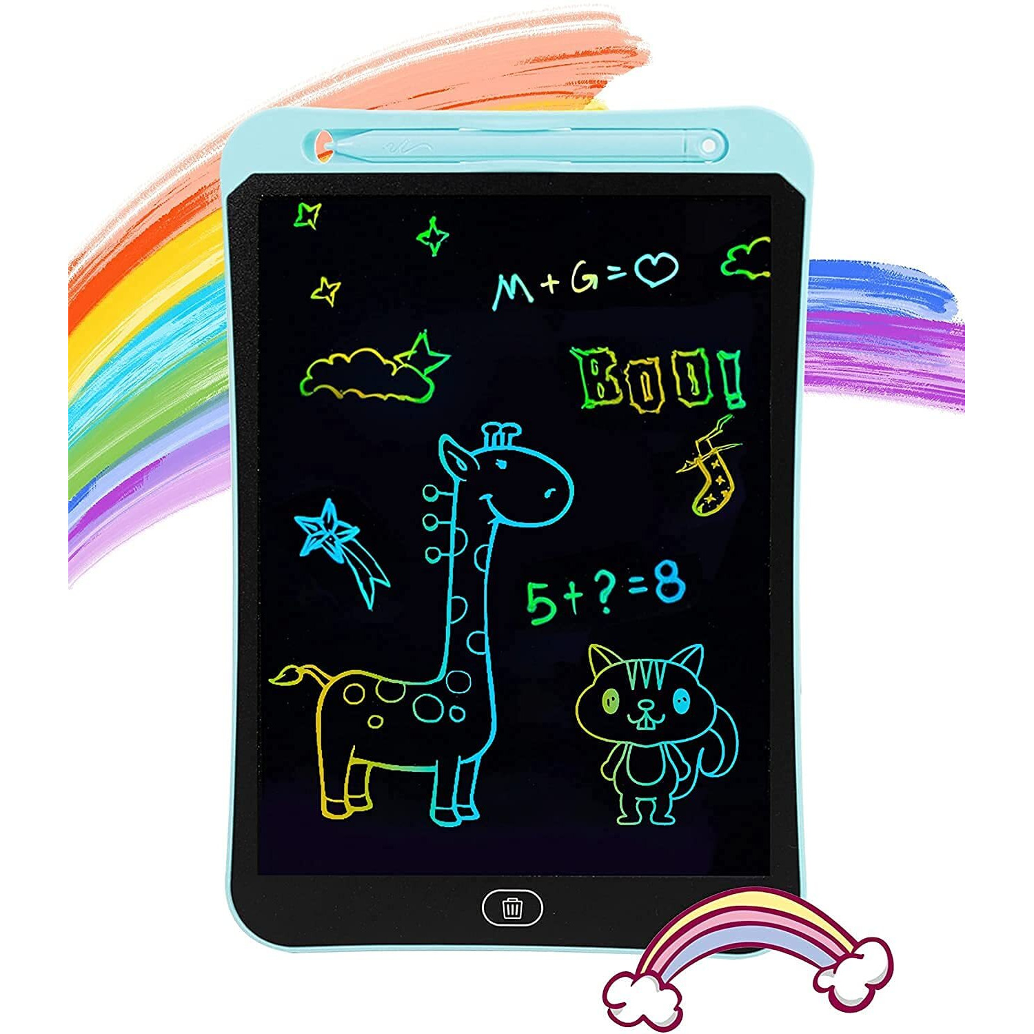 Tvara Lcd Writing Tablet, 8.5" Inch Colorful Toddler Doodle Board Drawing Tablet, Erasable Reusable Electronic Drawing Pads, Educational And Learning Tool For 3-6 Years Old Boy And Girls Mix Colors