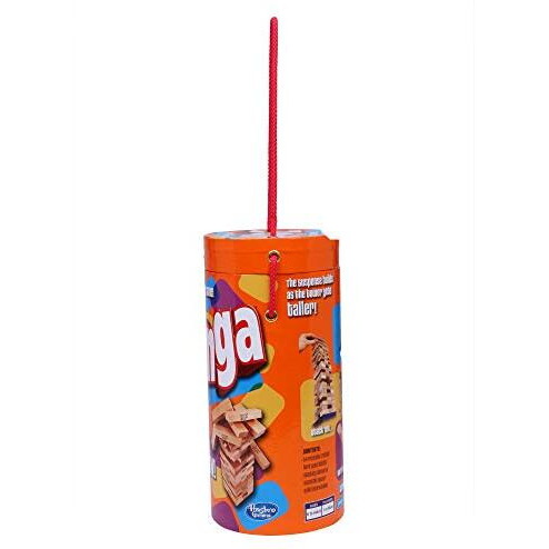 Hasbro Gaming Jenga, Jenga Tube Pack, Original Hardwood Blocks Stacking Tower Game, Gift Toy For Kids Ages 6+