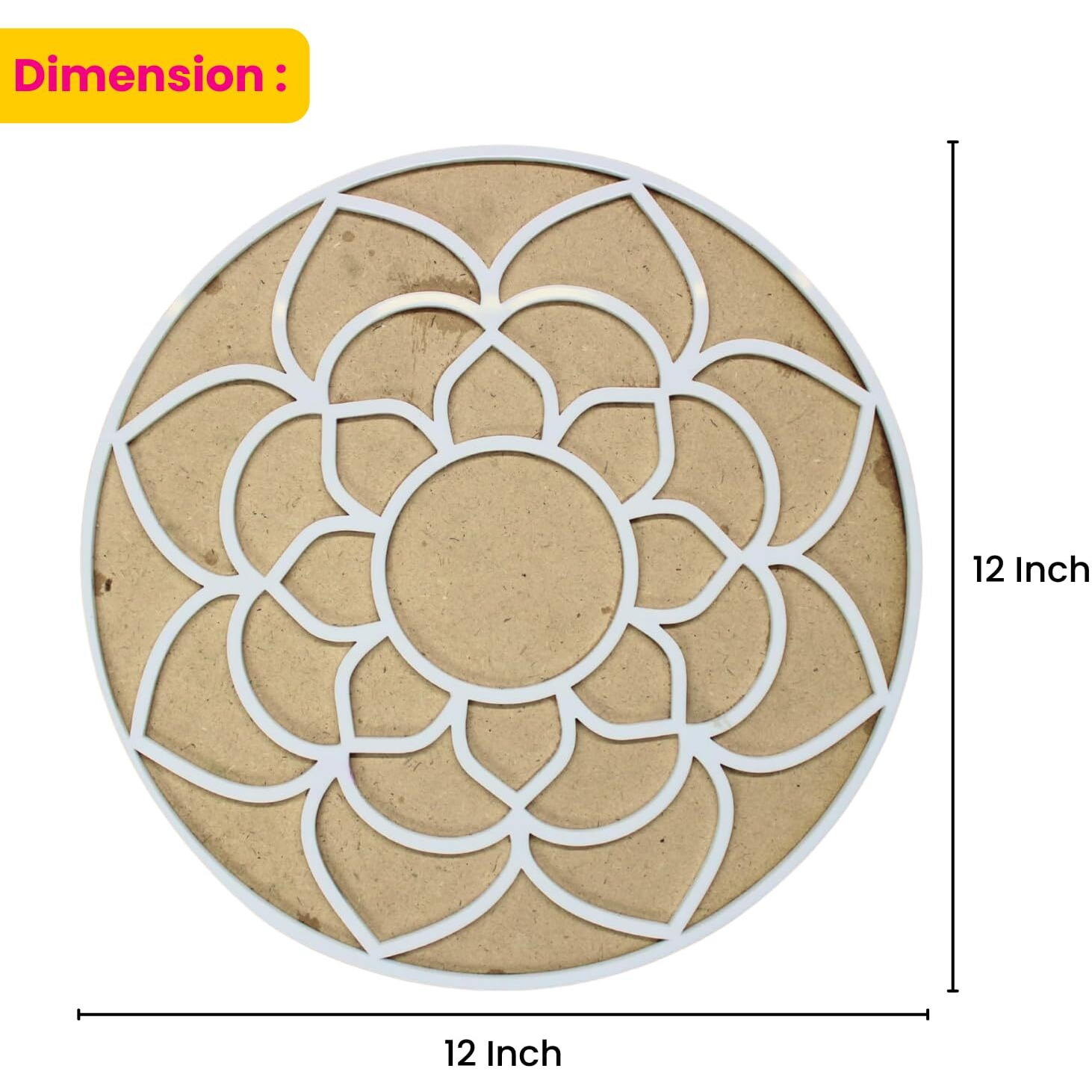 Vibhuticrafts Reusable Rangoli Stencil With Circle Flower Template  Perfect For Floor, Pooja Room, And Home Dcor  Diy Traditional Art