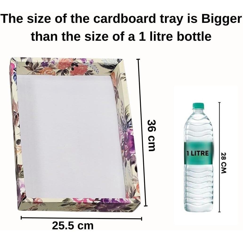 Satyam Kraft 6 Pcs Multipurpose Folding Gift Box | Premium Paper Hamper Tray For Diwali, Wedding, Birthday, Festive Occasions, Return Gifts & Hampers.