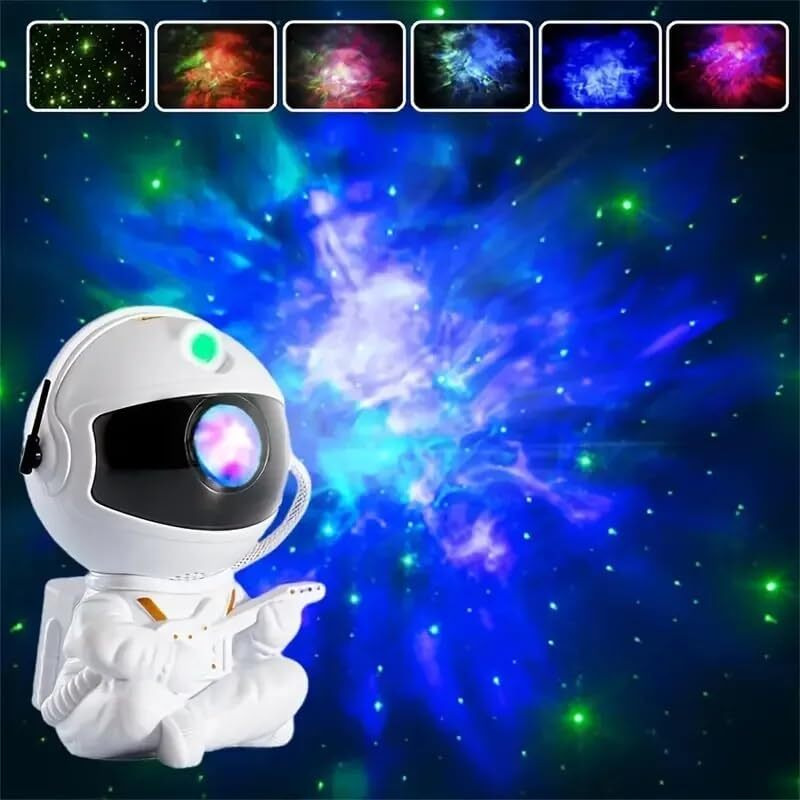 One94Store Astronaut Galaxy Projector Night Light  360 Rotating Nebula Star Projector With Remote, Timer & Adjustable Head  Led Space Lamp For Kids Bedroom, Home & Party Dcor (Guitar Astronaut)
