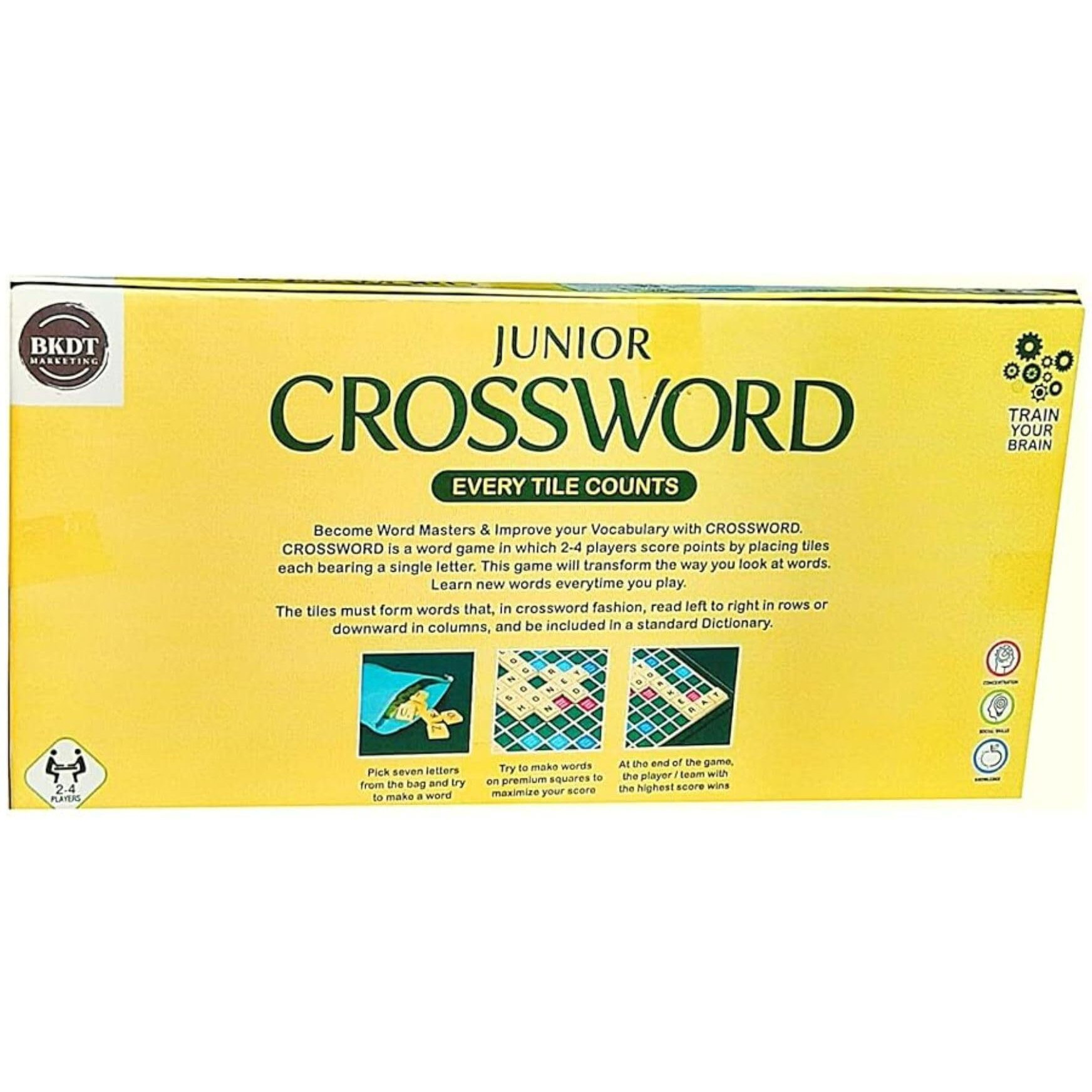 Bkdt Marketing Crossword English Word Puzzle Game For Kids - Vocabulary Builder For Kids (Crossword)-Festival Gifts,Diwali Gift