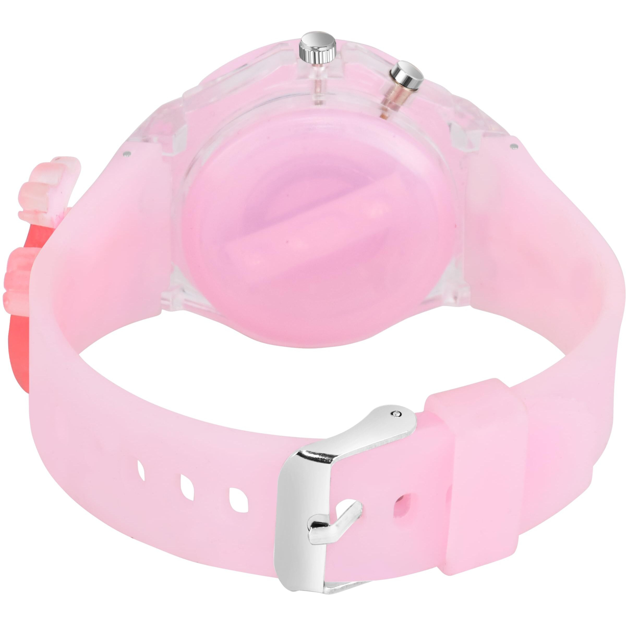 Acnos Pink 3D Fish Cartoon Kids Watch Multicolor Led Lights Unbreakable Silicone Strap Perfect Birthday Diwali Gift For Boys Girls (3-13 Years)