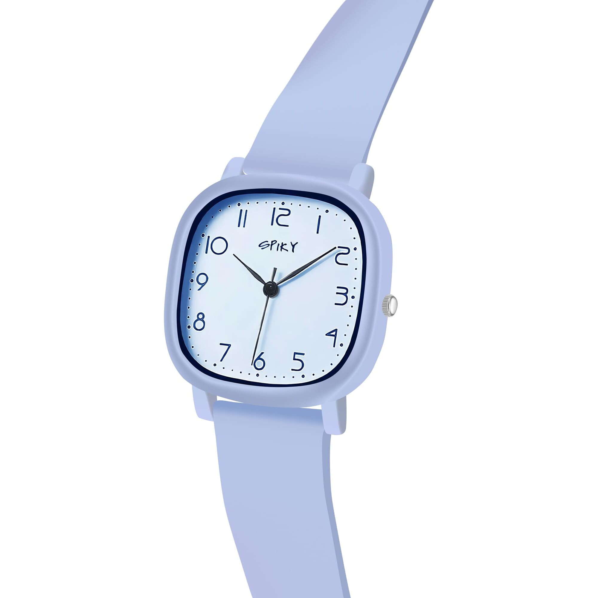 Spiky Analog Watch For Kids (Blue) | Water Resistant & Lightweight | Durable & Soft Silicone Strap | Stylish Unisex Birthday Gift | Casual Analogue Wrist Watches For Boys & Girls | Age 3-14 Yrs