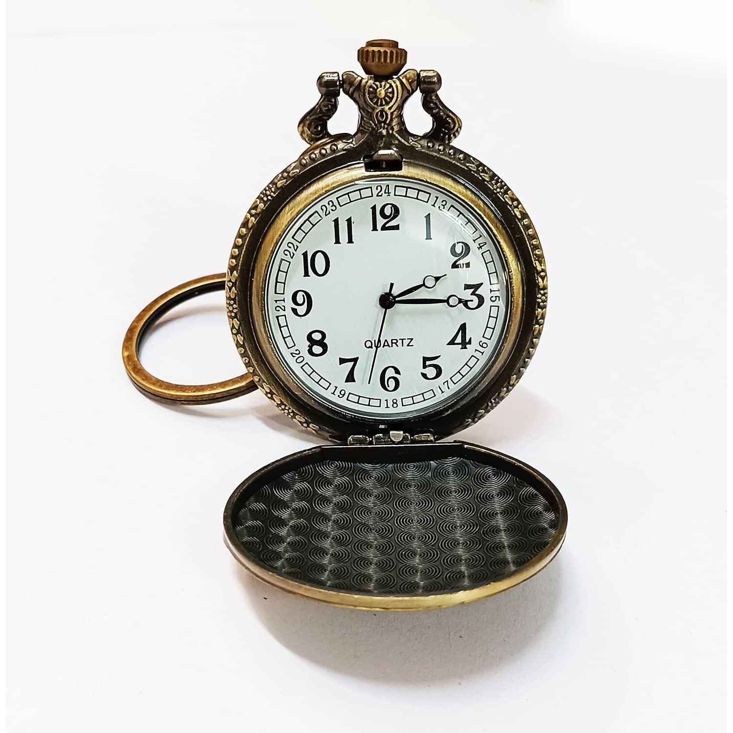 Exciting Lives Vintage Motorbike Pocket Watch Keychain - Gift For Diwali, Christmas Day, Birthday, Anniversary, For Brother, Boyfriend, Husband, Dad, Friend, Party, Corporate Gifting - Keyring