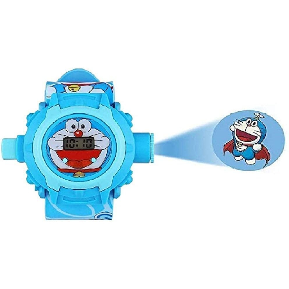 Selloria Silicone Digital 24 Images Projector Watch For Kids Boys Watch, Diwali Gift, Birthday Return Gift, Best Digital Toy Watch For Boy's & Girl's (Blue)