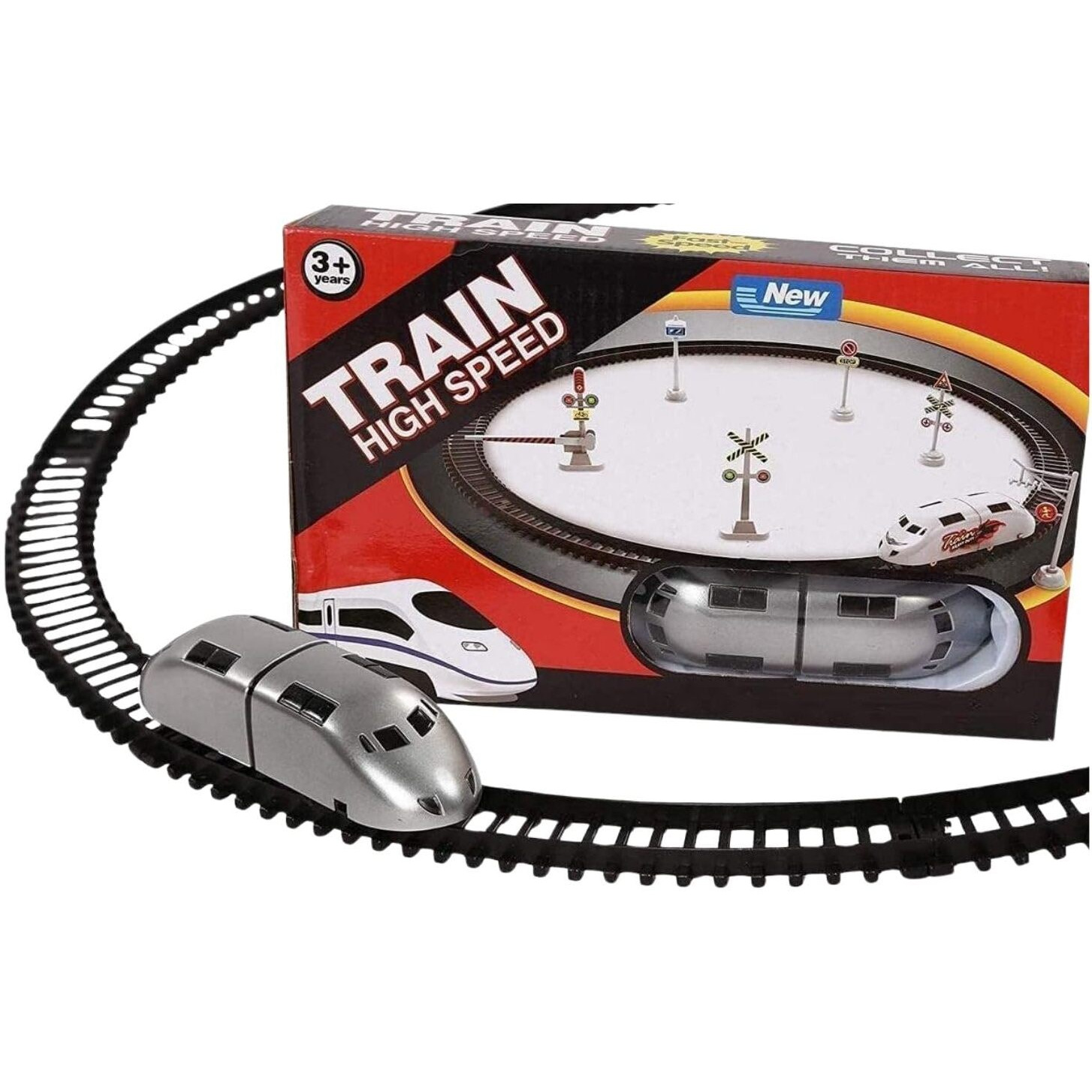 Bkdt Marketing Toys For Kids - High Speed Battery Operated Metro Train, Track Set For Kids Sets, Metro Train Toy- Festival Gifts,Diwali Gift