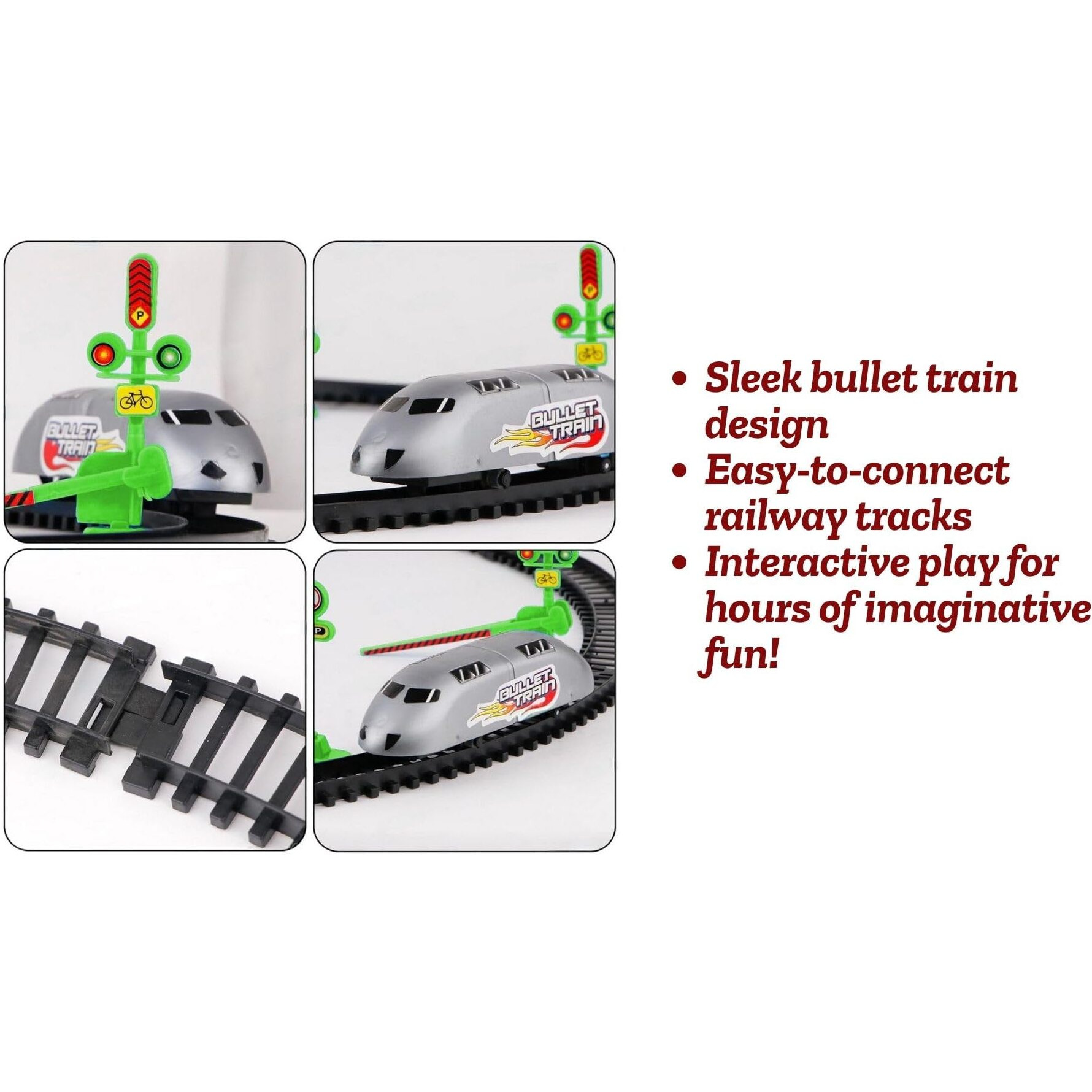 Bkdt Marketing Toys For Kids - High Speed Battery Operated Metro Train, Track Set For Kids Sets, Metro Train Toy- Festival Gifts,Diwali Gift