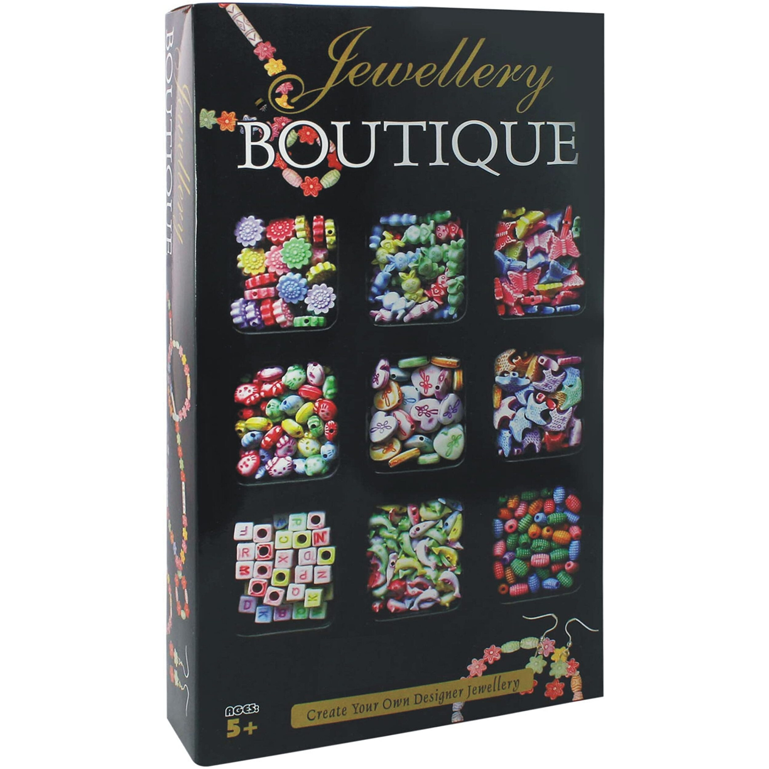 Bkdt Marketing Jewellery Boutique - Fun Game - Multicolour Beads - Make Beautiful Necklace, Fashionable Bracelets & Funky Earrings-Jewellery Making Kit For Girls - Beads For Jewellery Making- Festival Gifts,Diwali Gift
