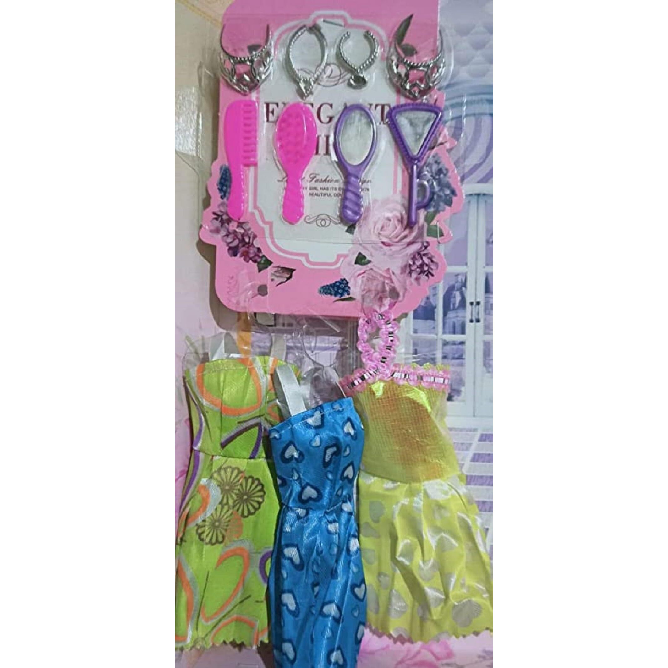 Bkdt Marketing Beautiful Doll Toy For Girls Moveable Arms, Legs, Hands & Elbow With Dresses & Fashion Accessories- Festival Gifts,Diwali Gift