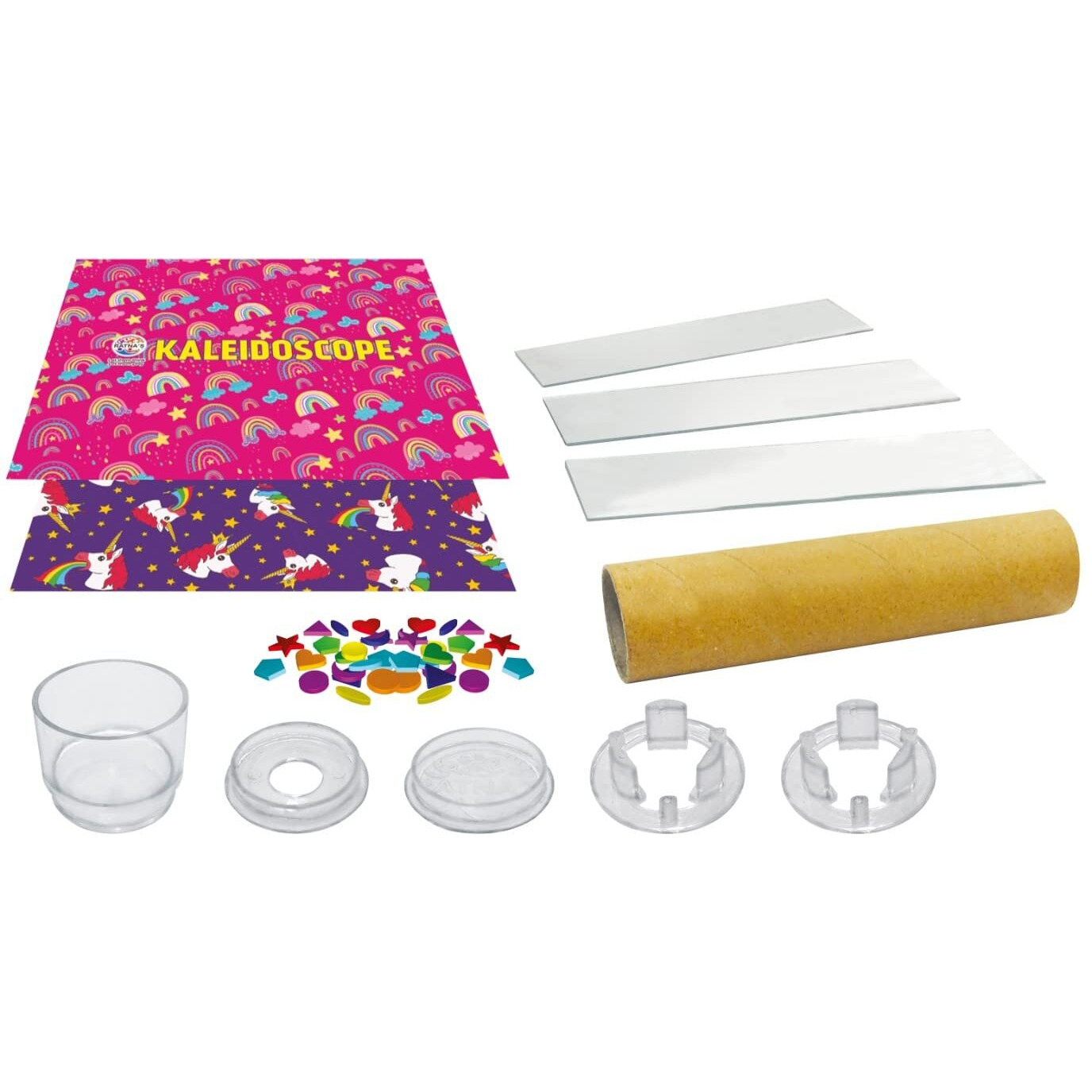 Bkdt Marketing Kaleidoscope Making Kit Play Set For Kids - Diy Making Kit- Kaleidoscope Return Gifts For (Kaleidoscopekit-Pink)- Festival Gifts,Diwali Gift