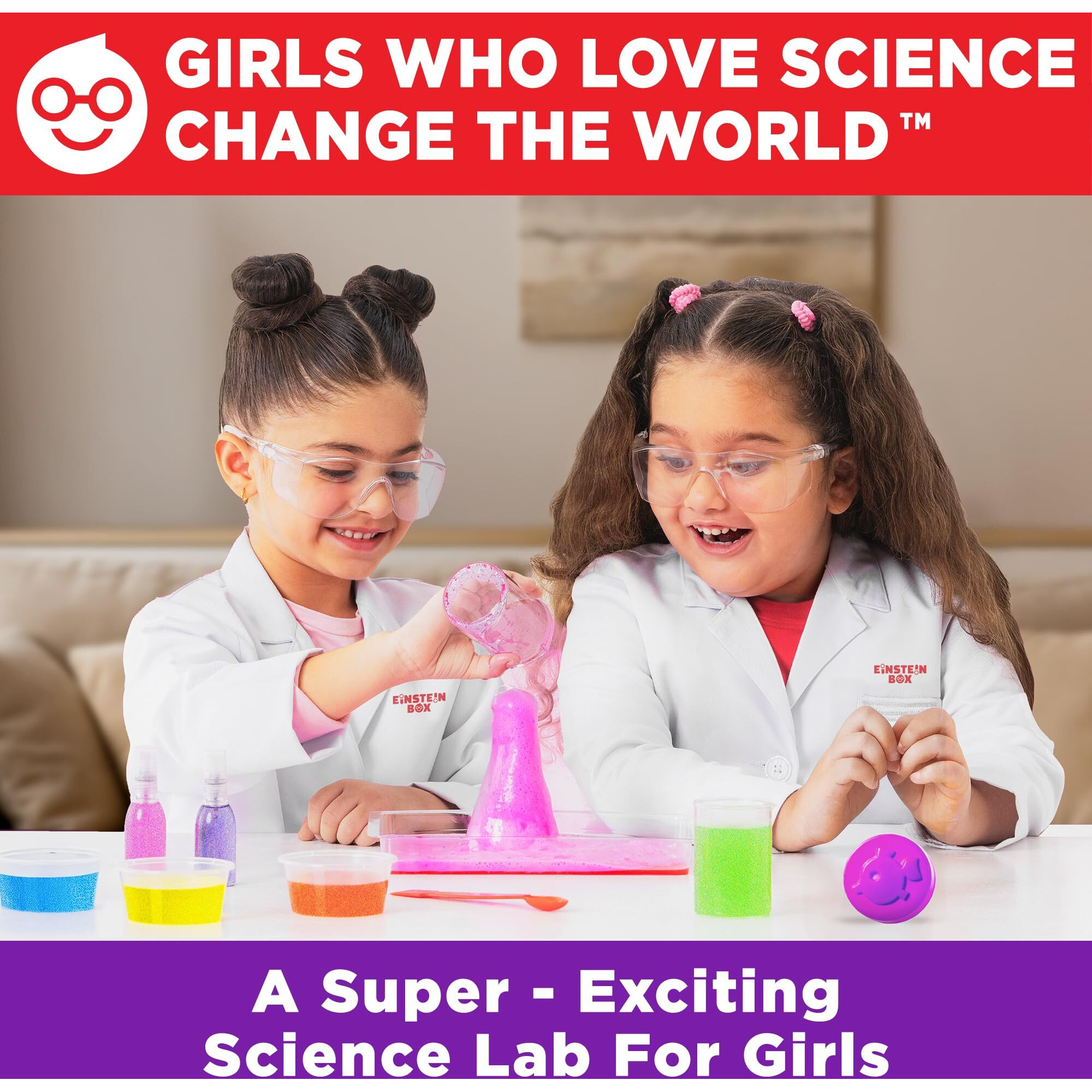 Einstein Box Ultimate Girls' Science Kit For Ages 8-10-14 Years Old| Birthday Gift Ideas For Aged 8+ | Stem Learning Toys For Girls 8,9,10,11,12,13,14 Years Old |