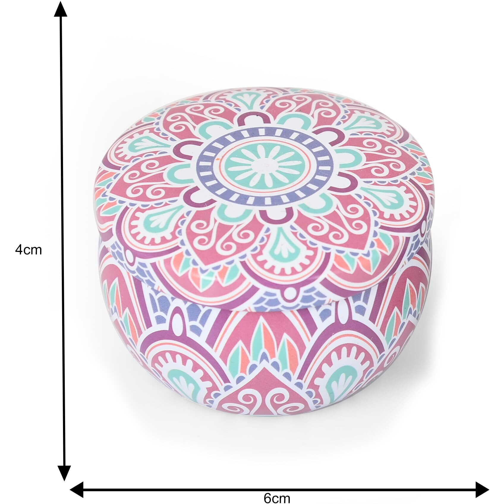 Craftvatika Scented Candles Set Of 2 - Scented Candles Box Gift For Women & Men, Aromatherapy Candles Set, Eco-Friendly Printed Tin Box - Candles For Home Decor Diwali Decoration Items For Home Decor