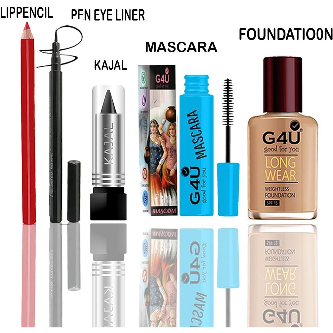 G4U Premium Makeup Kit For Women | Complete Beauty Set With Eyeshadow, Lipsticks | Ideal For Bridal & Party Makeup (Pink)