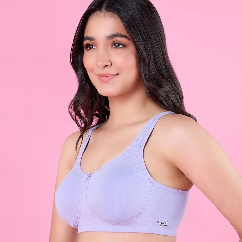 Nykd By Nykaa Encircled With Love Cotton Shape & Support Non Padded Non Wired Nyb169 Lavender (40C)