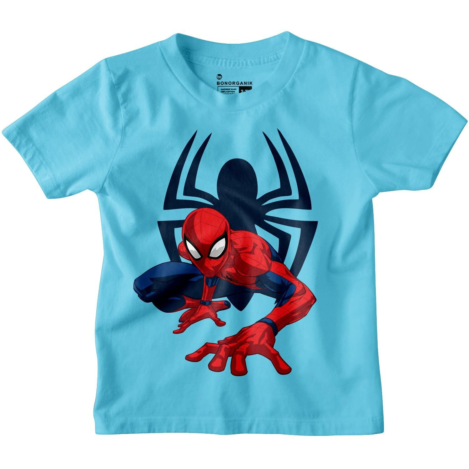 Bon Organik Boy's Cotton Regular Fit T-Shirt (Bon11237_Multi, 8-9 Years