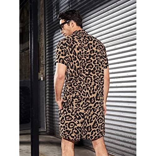 Dhruvi Trendz Mens Rayon Co-Ord Set Regular Fit Night Dress (Dt-Ms-6095&Sh-170_Brown_S)