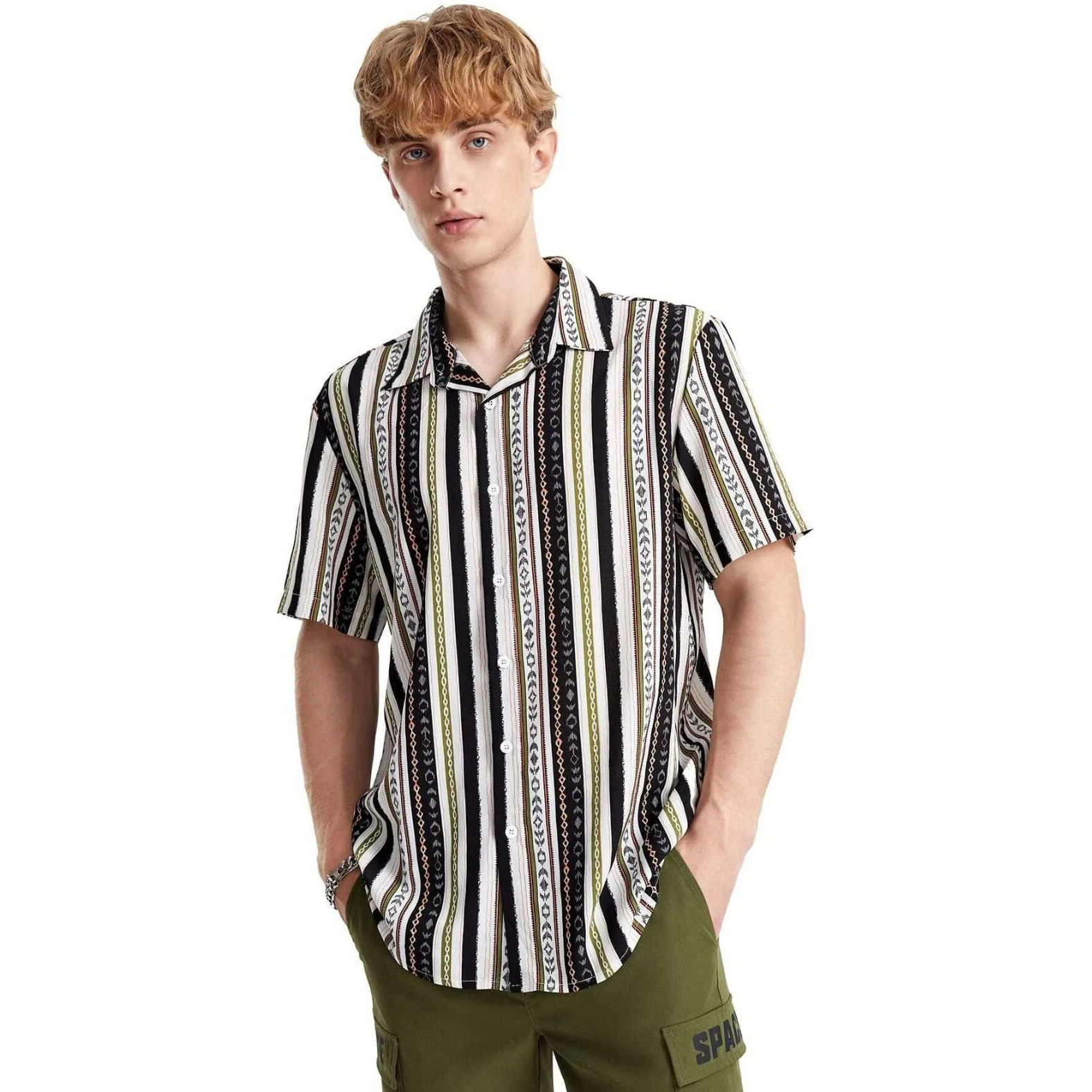 Dhruvi Trendz Mens Rayon Men's Casual Shirt Regular Fit Dt-Ms-6101 (Dt-Ms-6074_Brown_Xl)