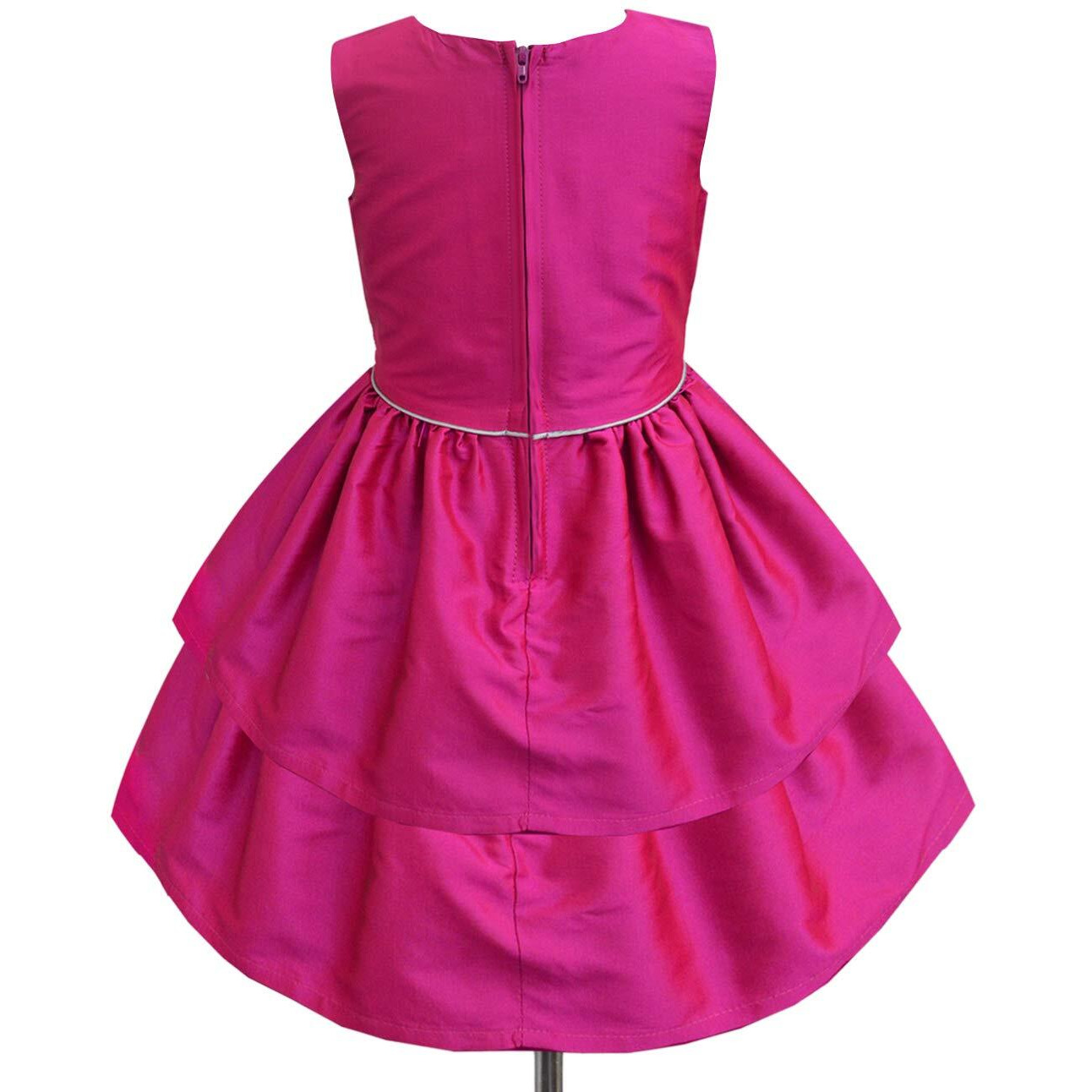A.T.U.N. All Things Uber Nice Polyester Fit And Flare Special Occasion Dress (Gdrs Cam Fsg_Fuchsia_8-9 Years)