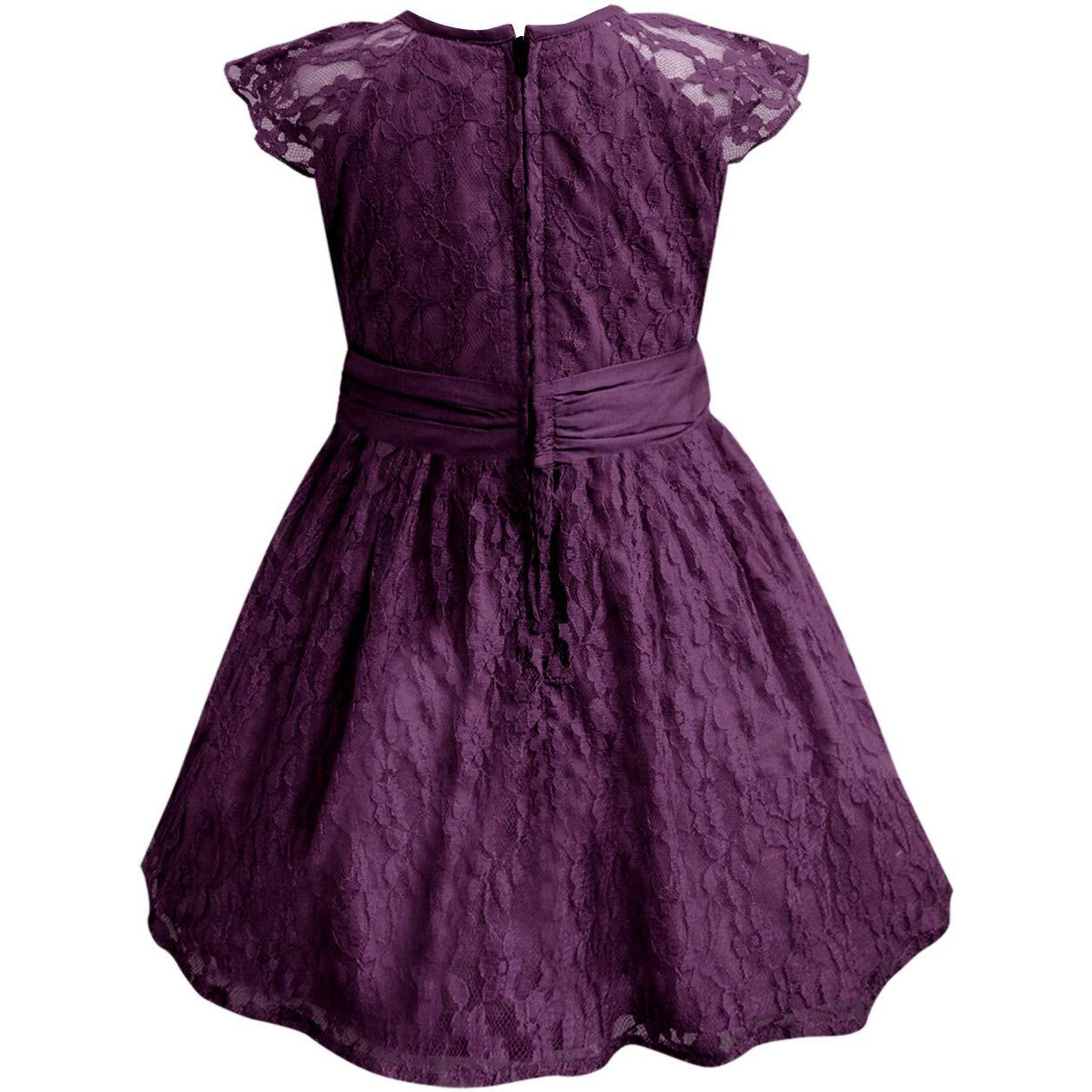 A.T.U.N. All Things Uber Nice Nylon Fit And Flare Special Occasion Dress (Rgdrs Rbl Wne_Wine_13-14 Years)