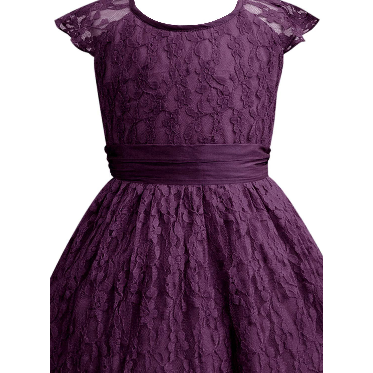A.T.U.N. All Things Uber Nice Nylon Fit And Flare Special Occasion Dress (Rgdrs Rbl Wne_Wine_13-14 Years)