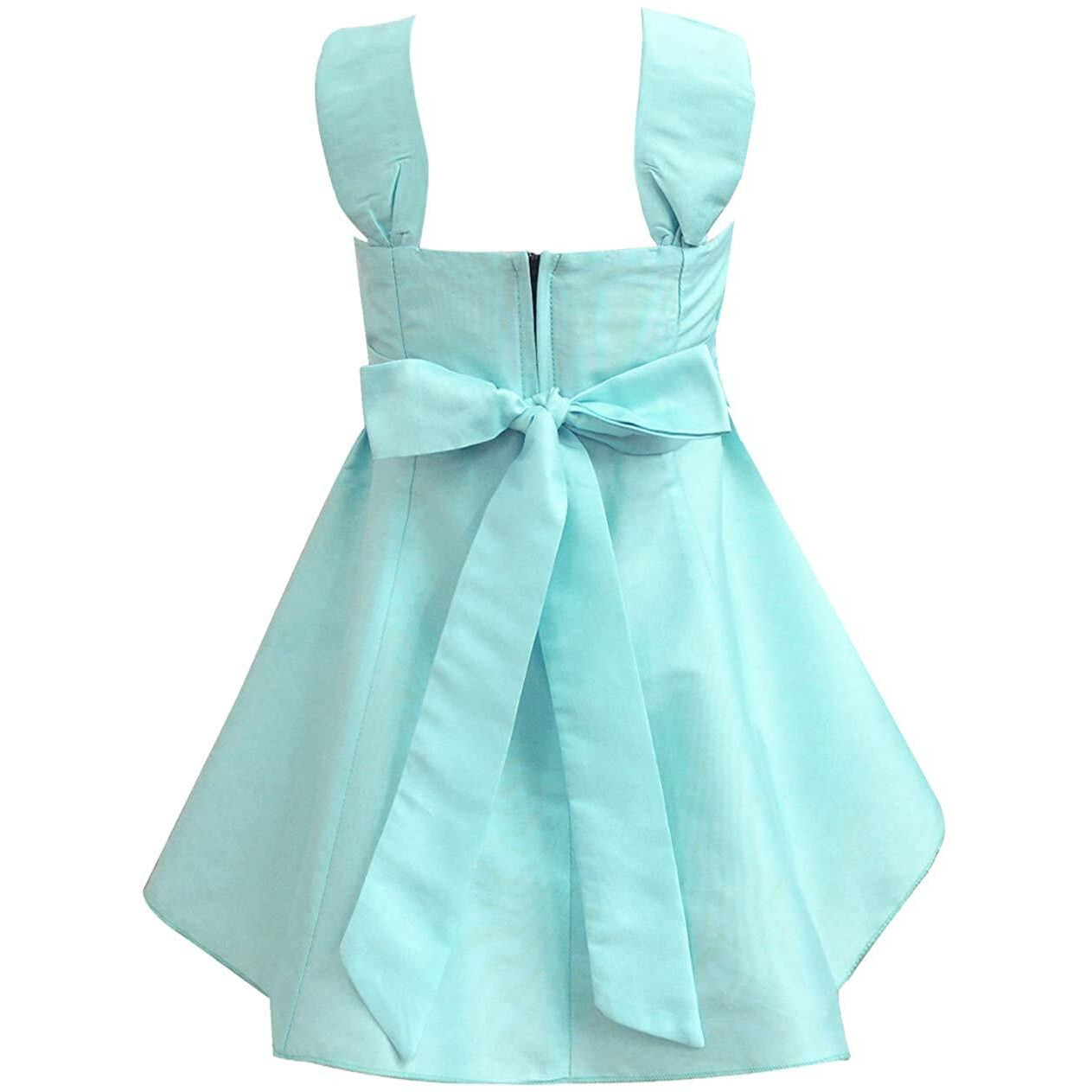 A.T.U.N Baby Girl's Polyester Fit And Flare Knee Length Dress (Gdrs Jes_Mint_3 6 Months)