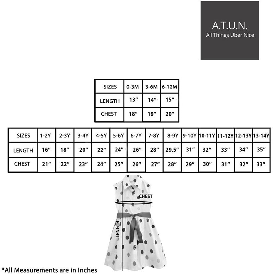 A.T.U.N. All Things Uber Nice Cotton Shirt Casual Dress (Gdrs Sst_Multi Stripe_12-13 Years)
