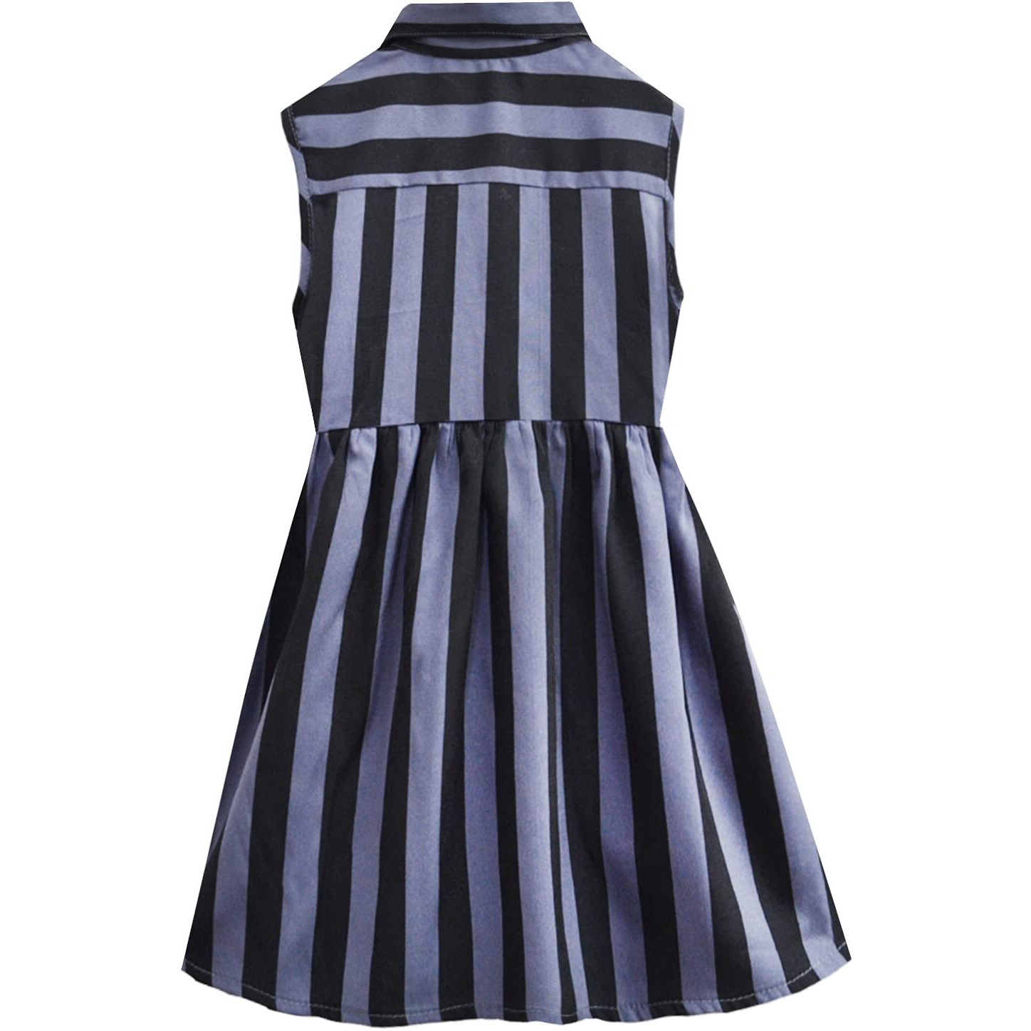 A.T.U.N. All Things Uber Nice Girl's Polyester Shirt Knee-Length Casual Dress (Gdrs Sst_Charcoal-Black_4 5 Years)