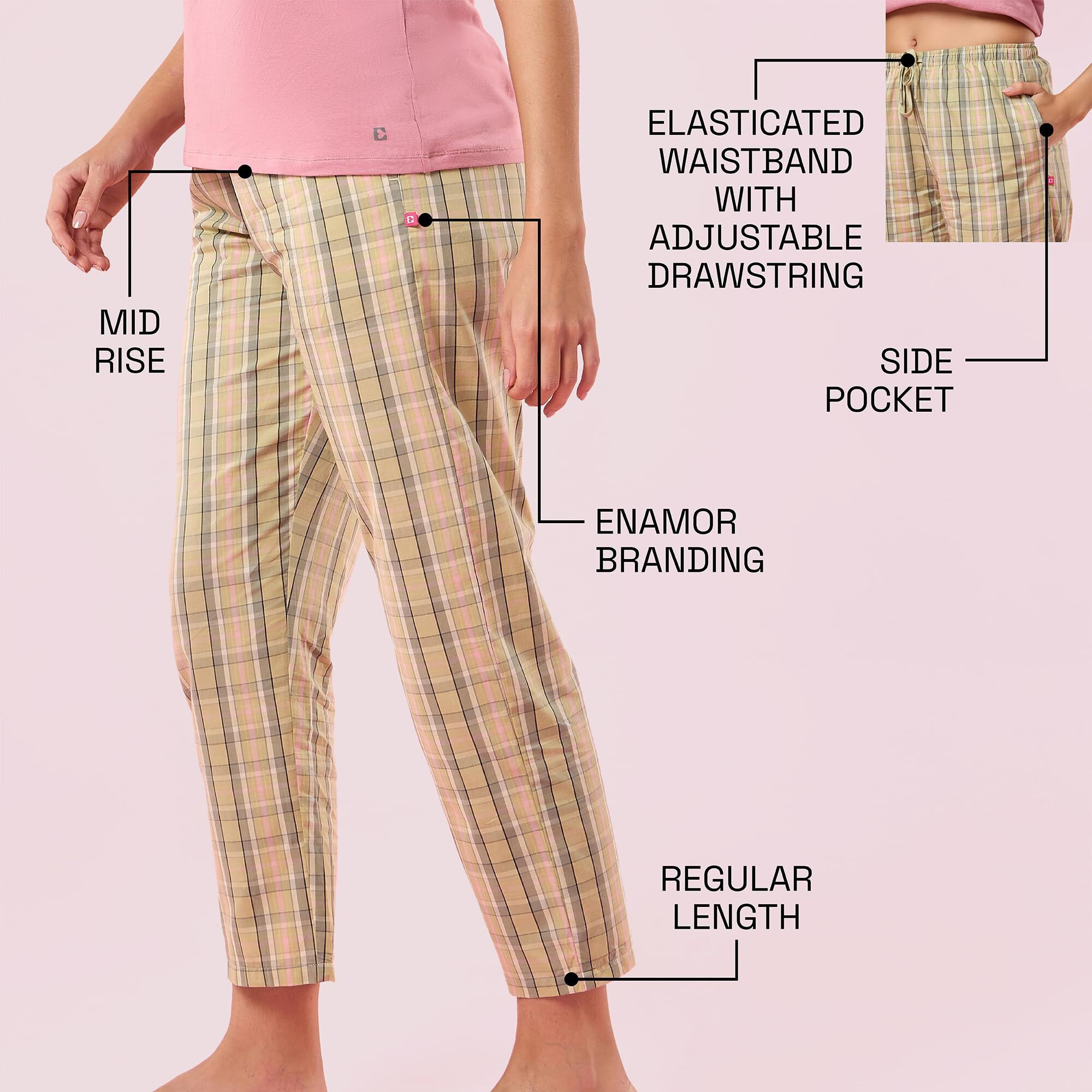 Enamor E7A1 Combed Cotton Printed Mid-Rise Relaxed Fit Hangout Shorts