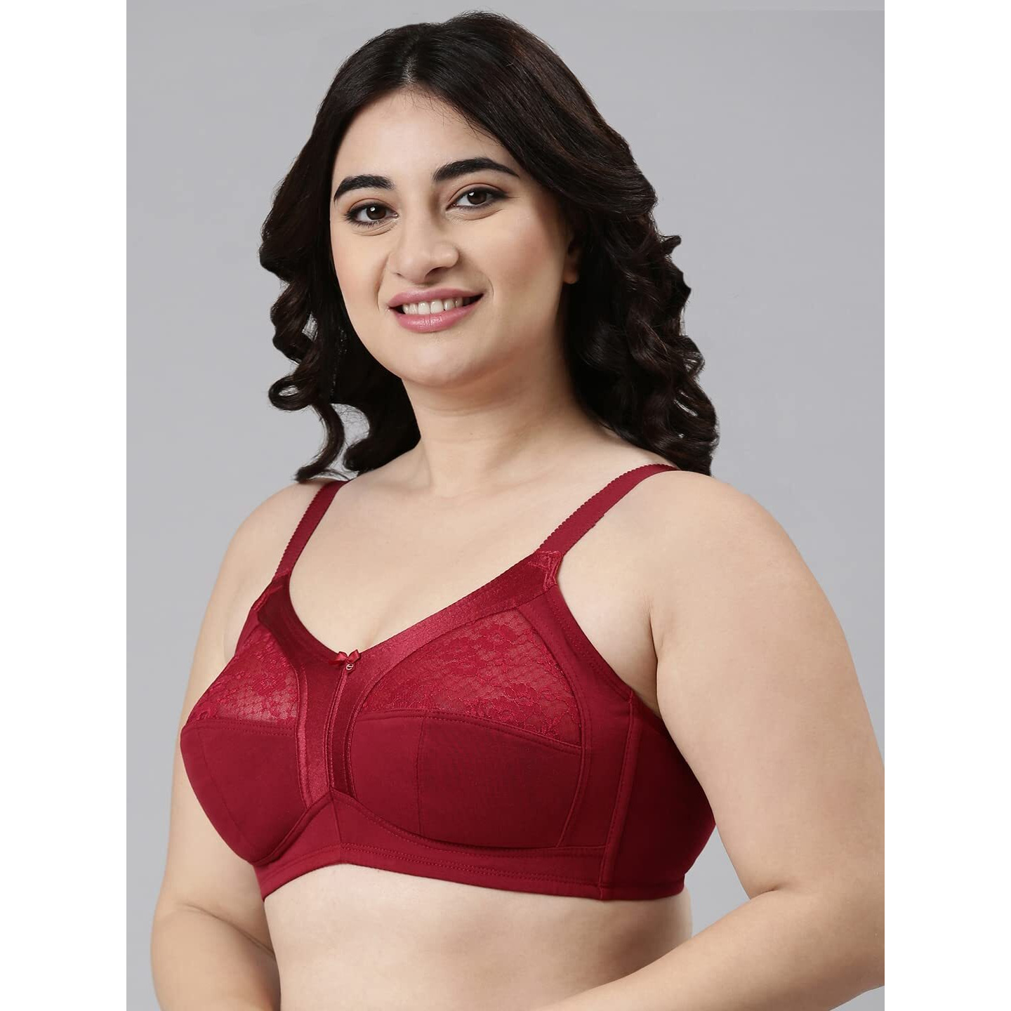 Enamor A014 Super Contouring M-Frame Full Support Bra - Supima Cotton, Non-Padded, Wirefree & Full Coverage