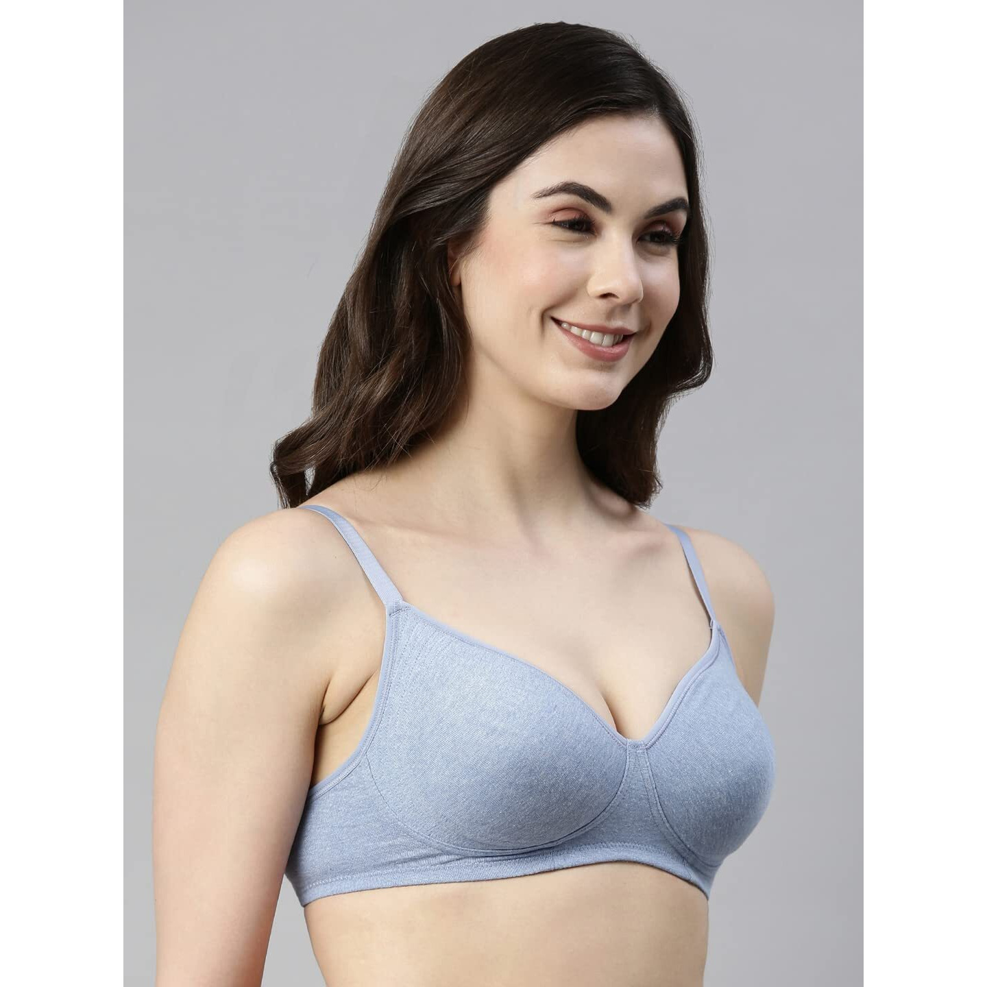 Enamor A042 Side Support Shaper Stretch Cotton Everyday Bra - Non-Padded, Wire-Free & High Coverage
