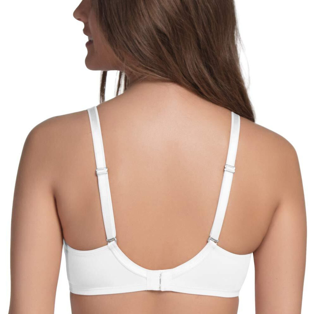 Enamor A055 Stretch Cotton Comfort Shaper With Detachable Straps T-Shirt Bra - Non-Padded Wirefree High Coverage - White