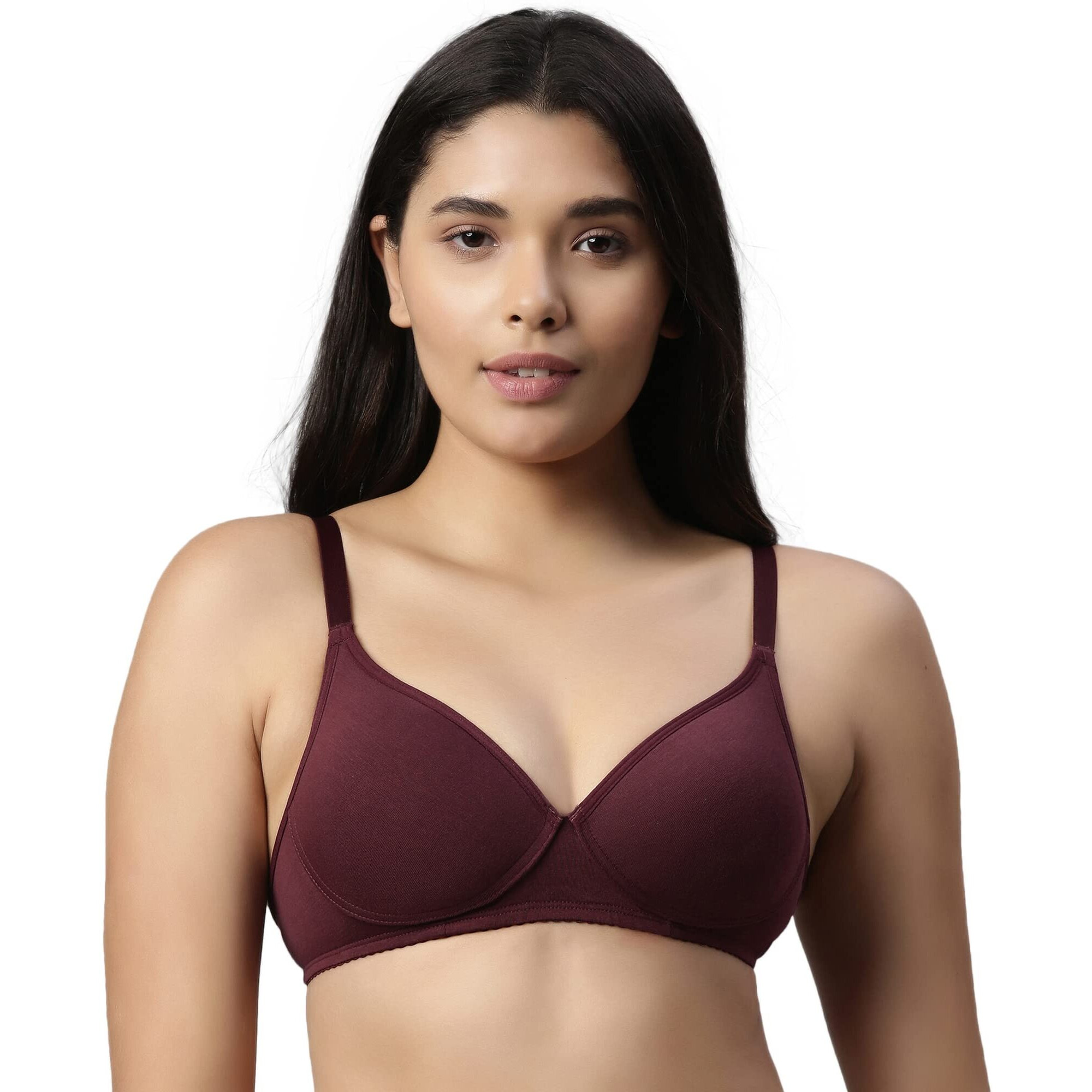 Enamor A039 Perfect Coverage Supima Cotton T-Shirt Bra- Padded, Wirefree & Medium Coverage