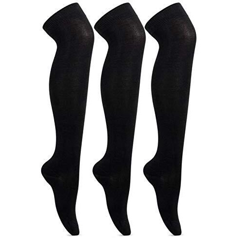 Bonjour Girls 3 Pair Cotton Knee High Socks For 8-11 Years