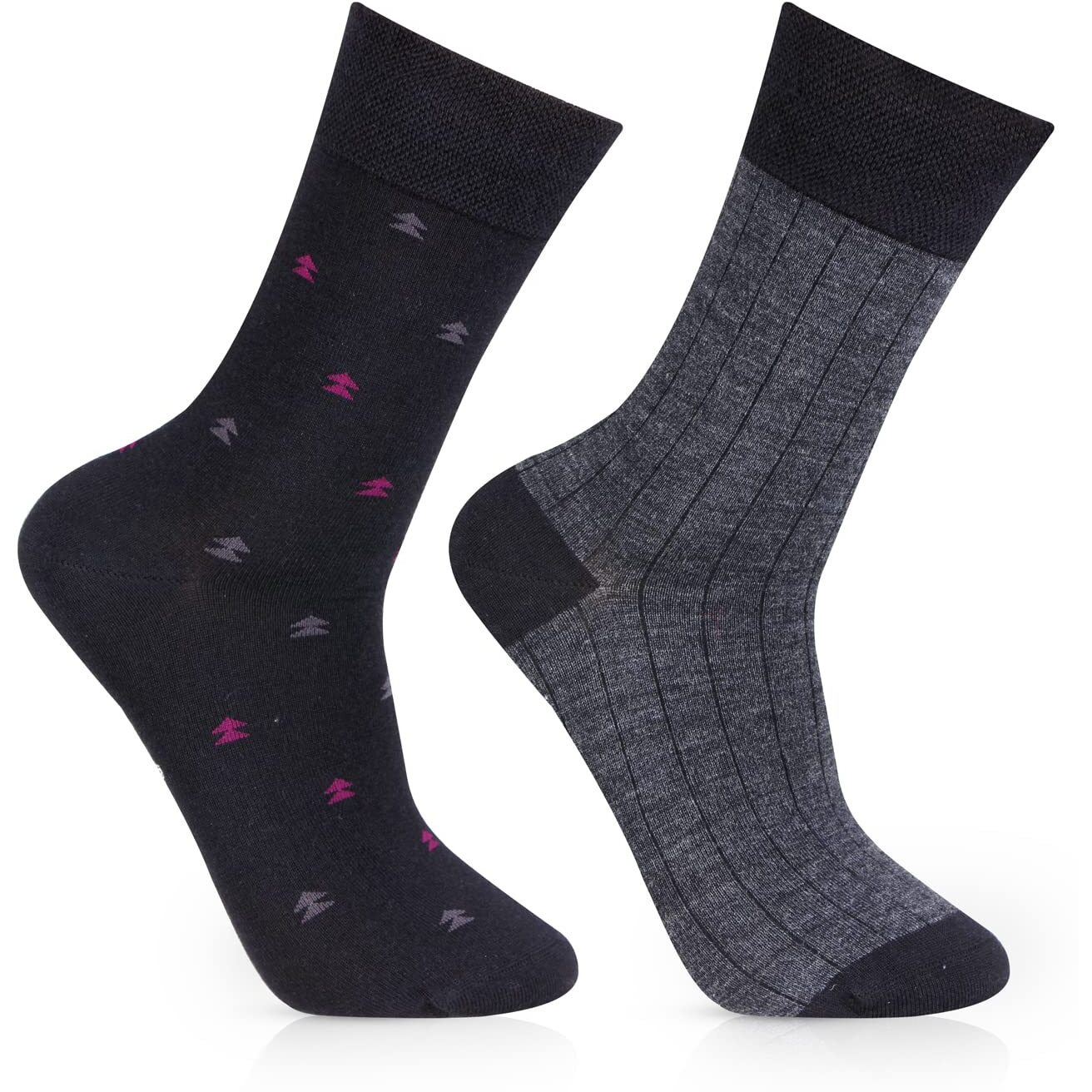 Bonjour Formal Woolen Socks For Men - Pack Of 2
