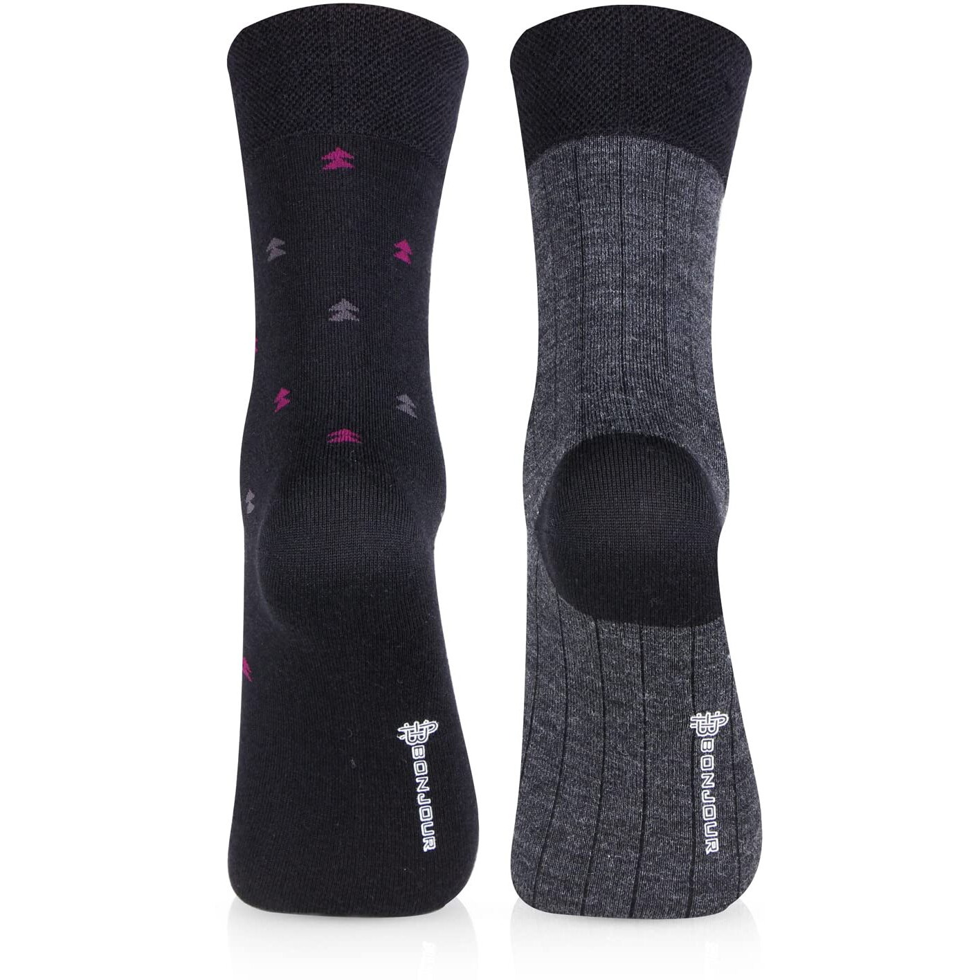 Bonjour Formal Woolen Socks For Men - Pack Of 2